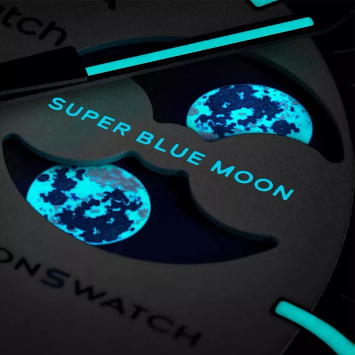 Swatch X Omega Moonswatch Super Blue Moonphase