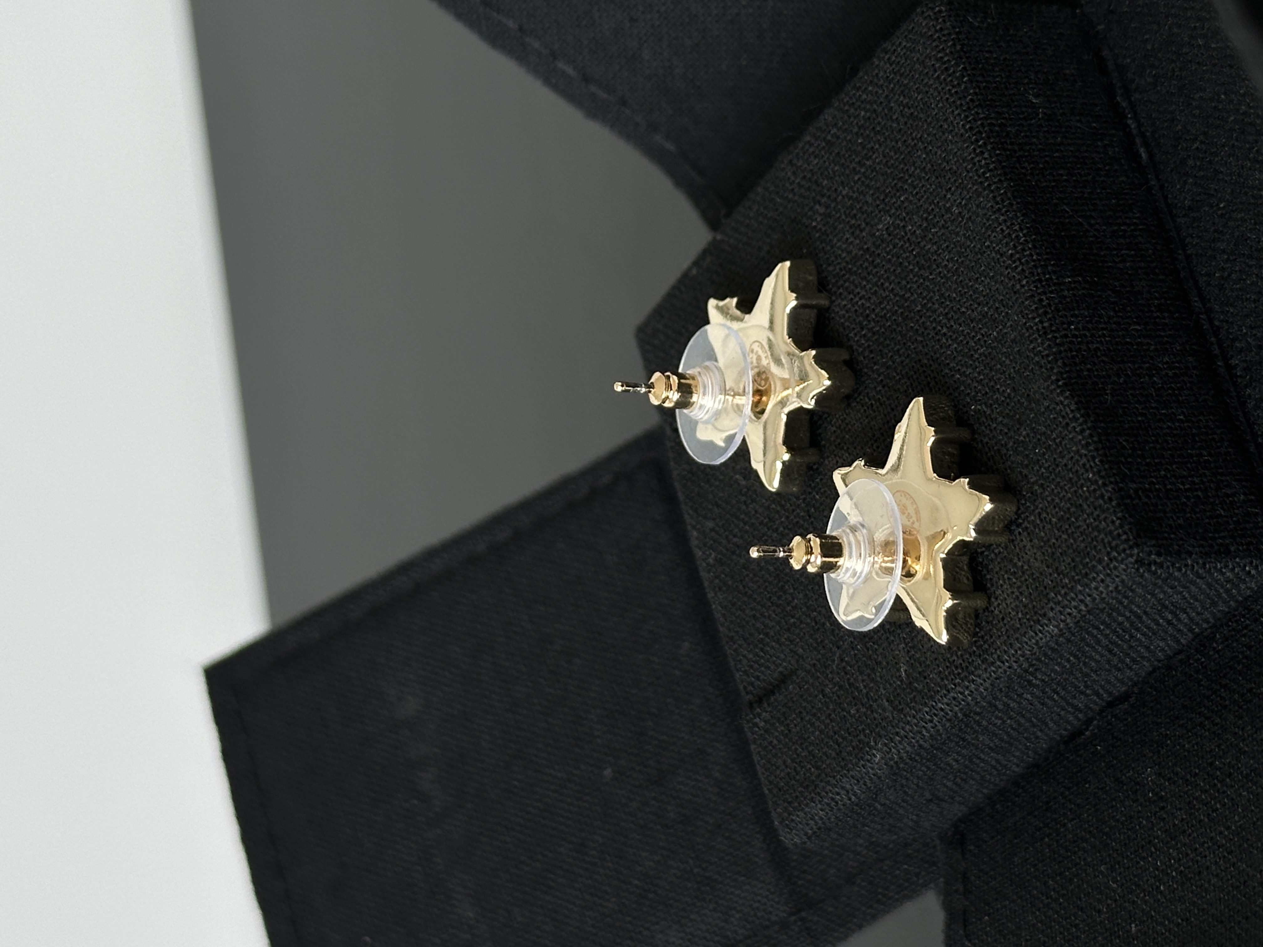 Chanel Gold-tone Star Crystal Stud Earrings