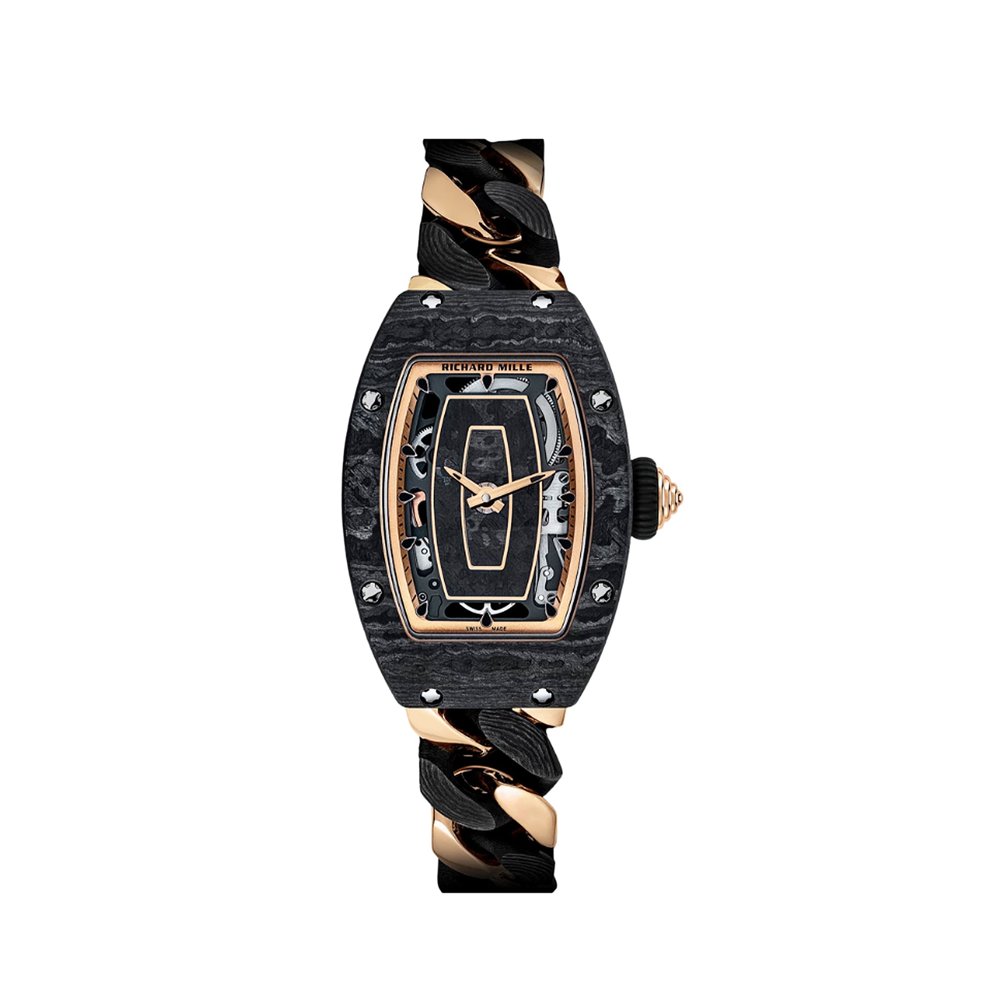 Richard Mille Ladies' Carbon TPT & Rose Gold RM07-01【1:1 Replica】