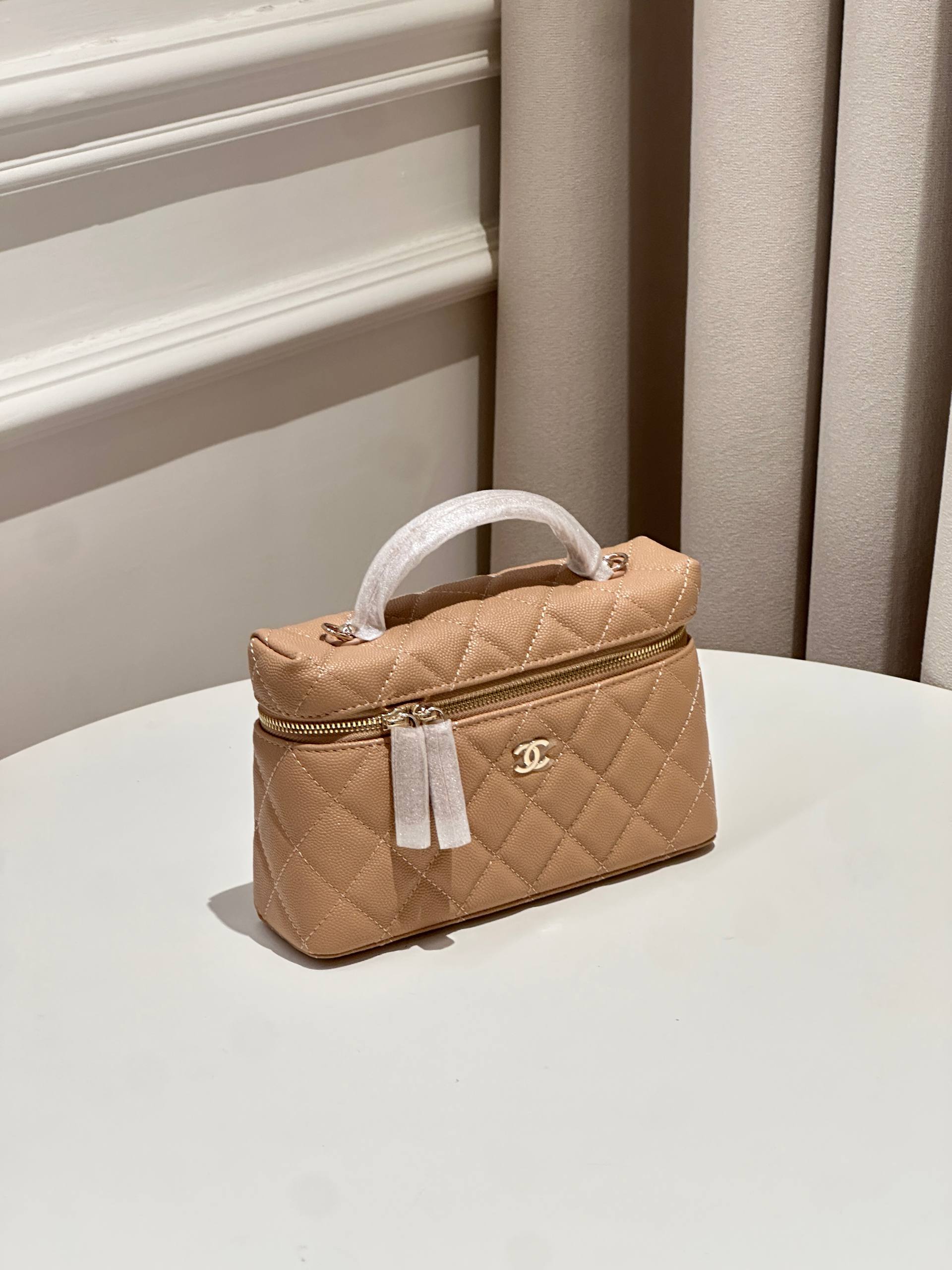 CHANEL Long Vanity Case with Top Handle