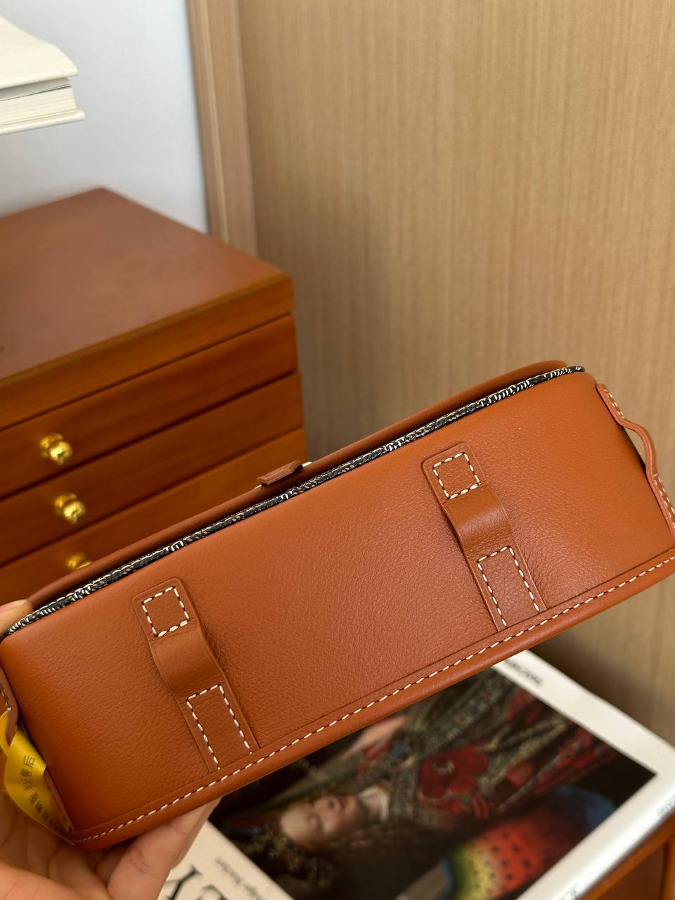Goyard Black Goyardine Canvas Flap Crossbody Messenger Bag