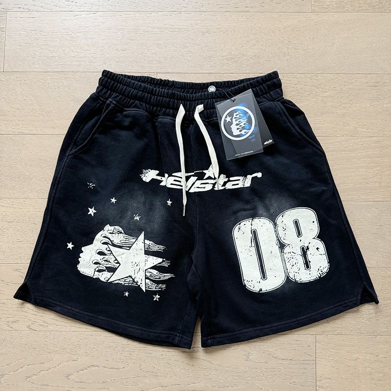 Hellstar 08 Logo Shorts Black