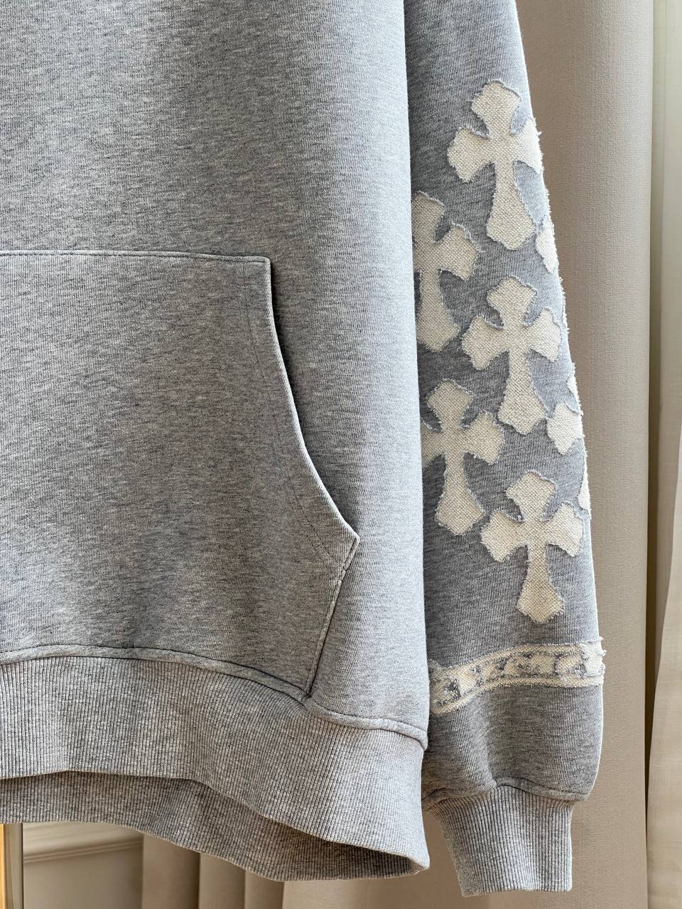 Chrome Hearts Cross Patch Embroidered Hoodie