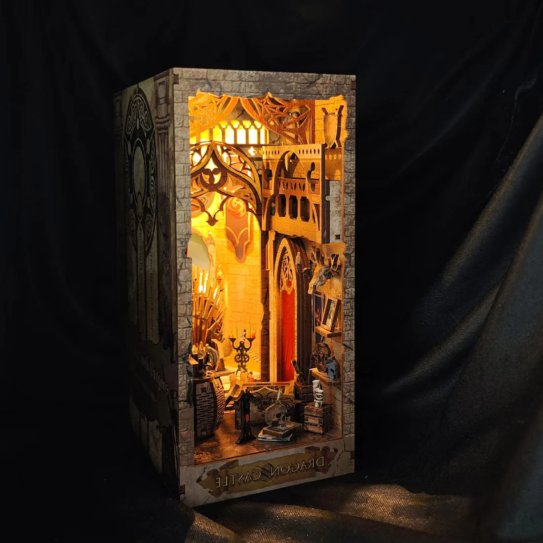 Dragon Castle 3D Wooden Puzzle Book Nook