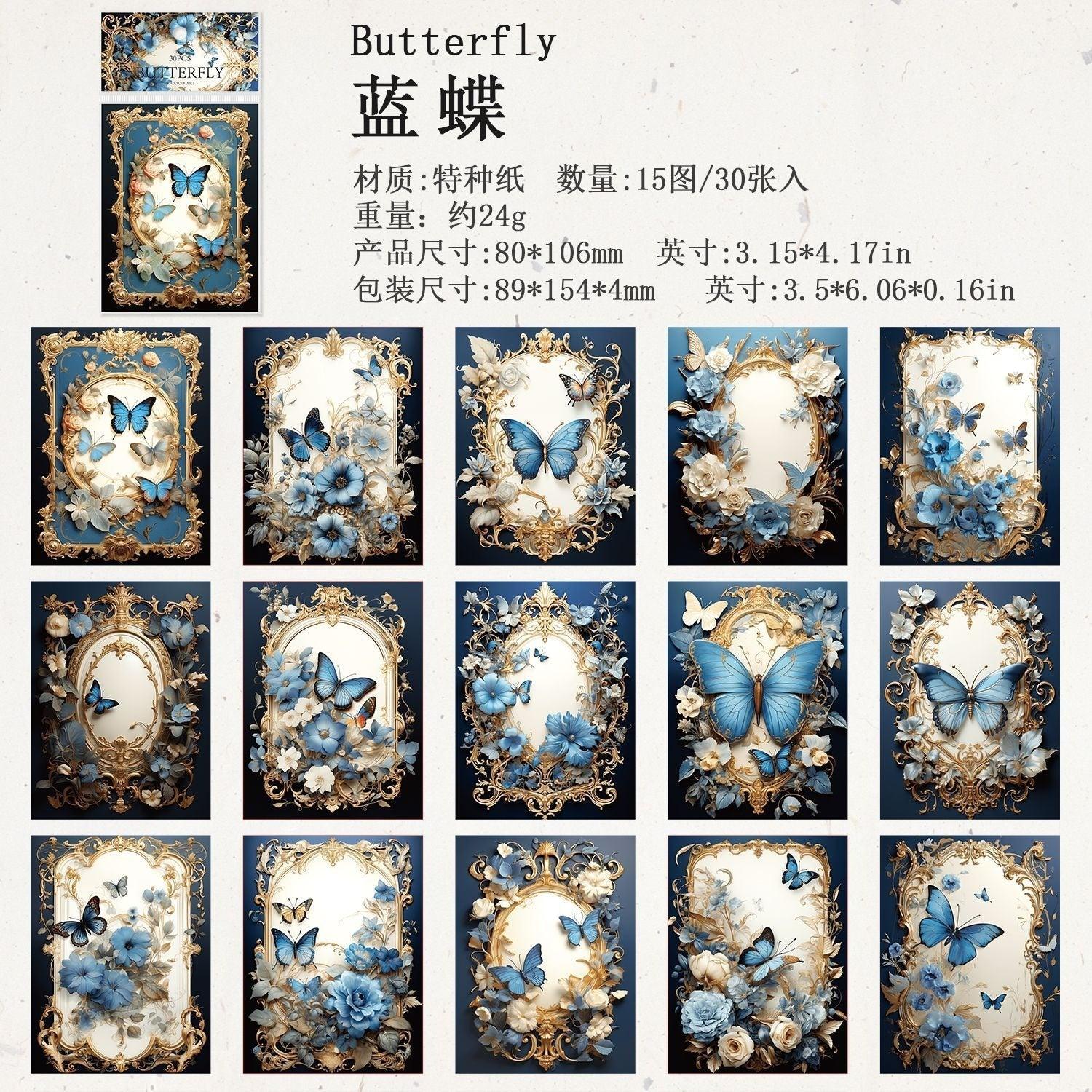 2073 Material Paper Rococo Art Series