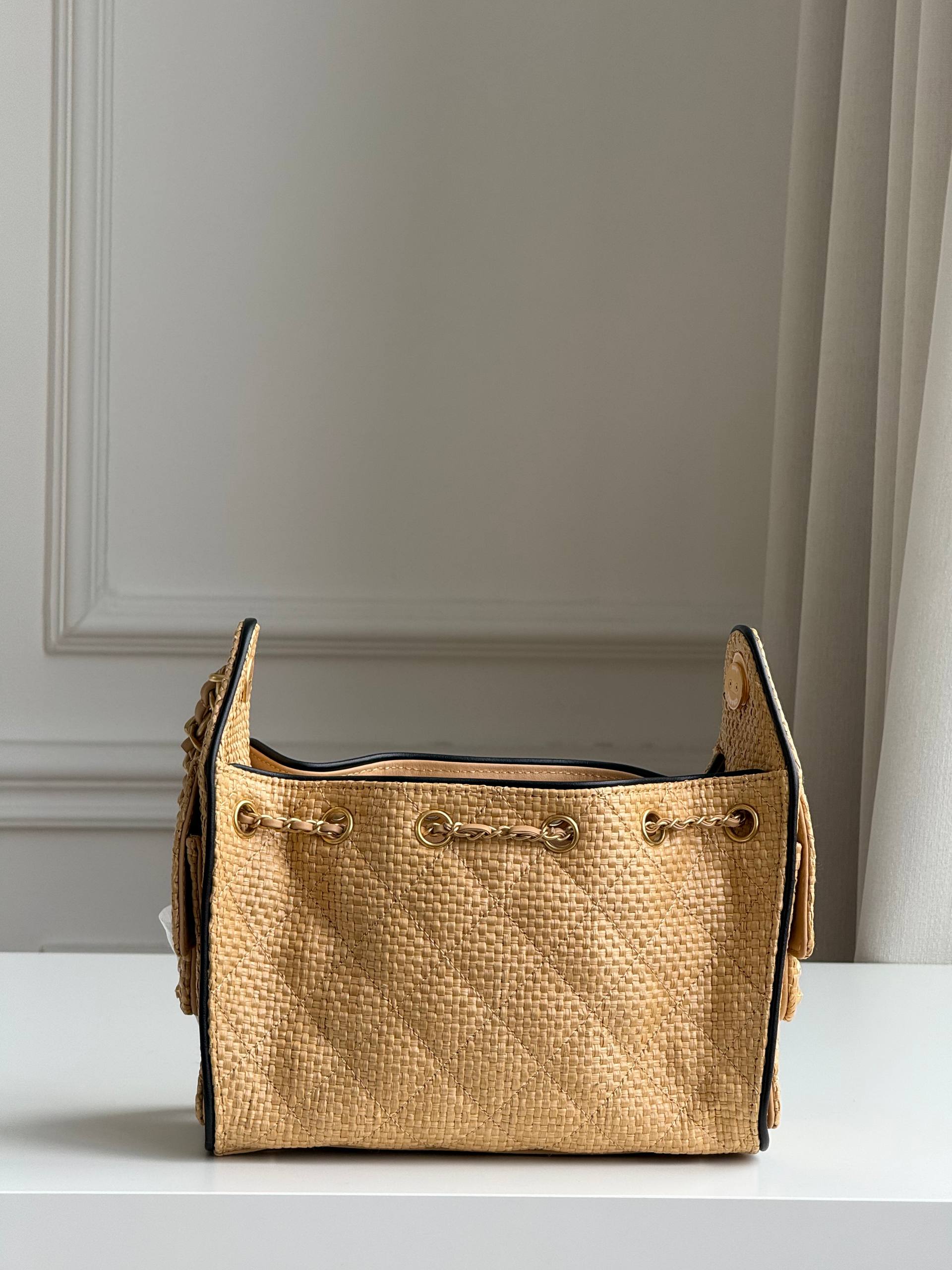 Chanel Mini 25 Hobo Bag in Raffia