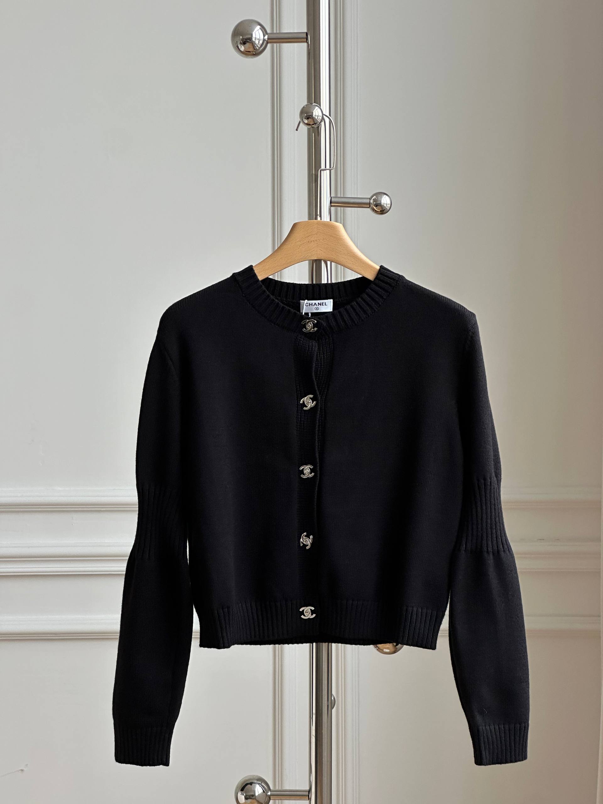 CHANEL Cardigan with Turn-Lock Buttons