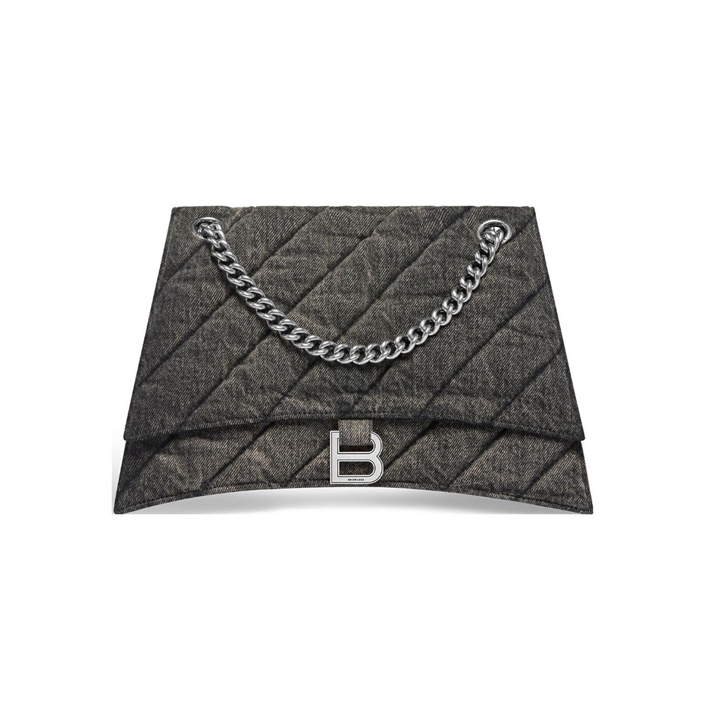 Balenciaga Crush Quilted Denim Bag