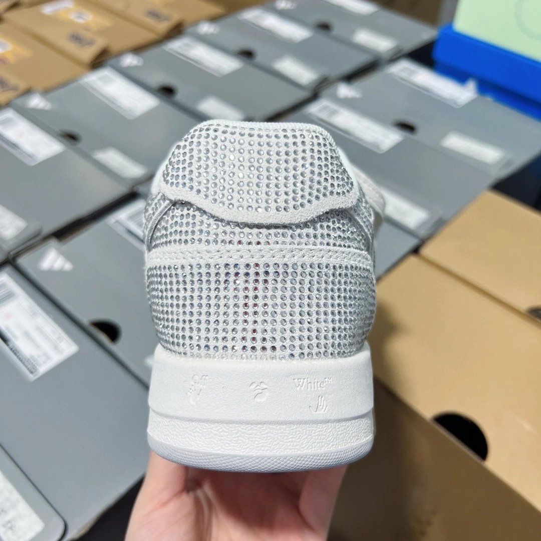 Off White out of Office Full diamond Shoes White