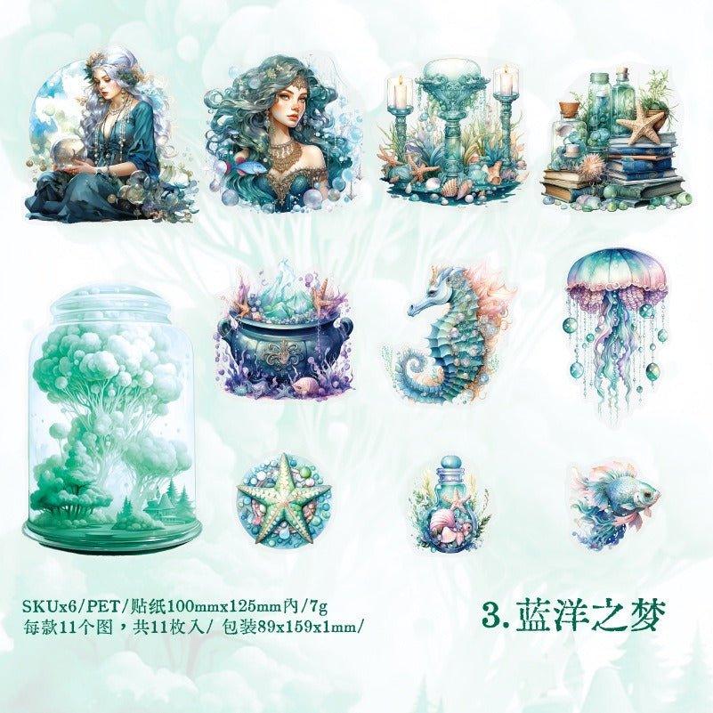 1150 Sticker Pack Deep Sea Shimmer Series