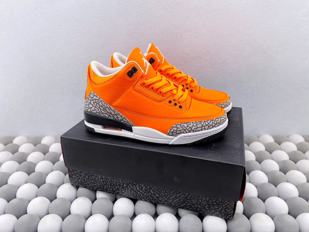 2024 Air Jordan 3 Retro Orange X White Color
