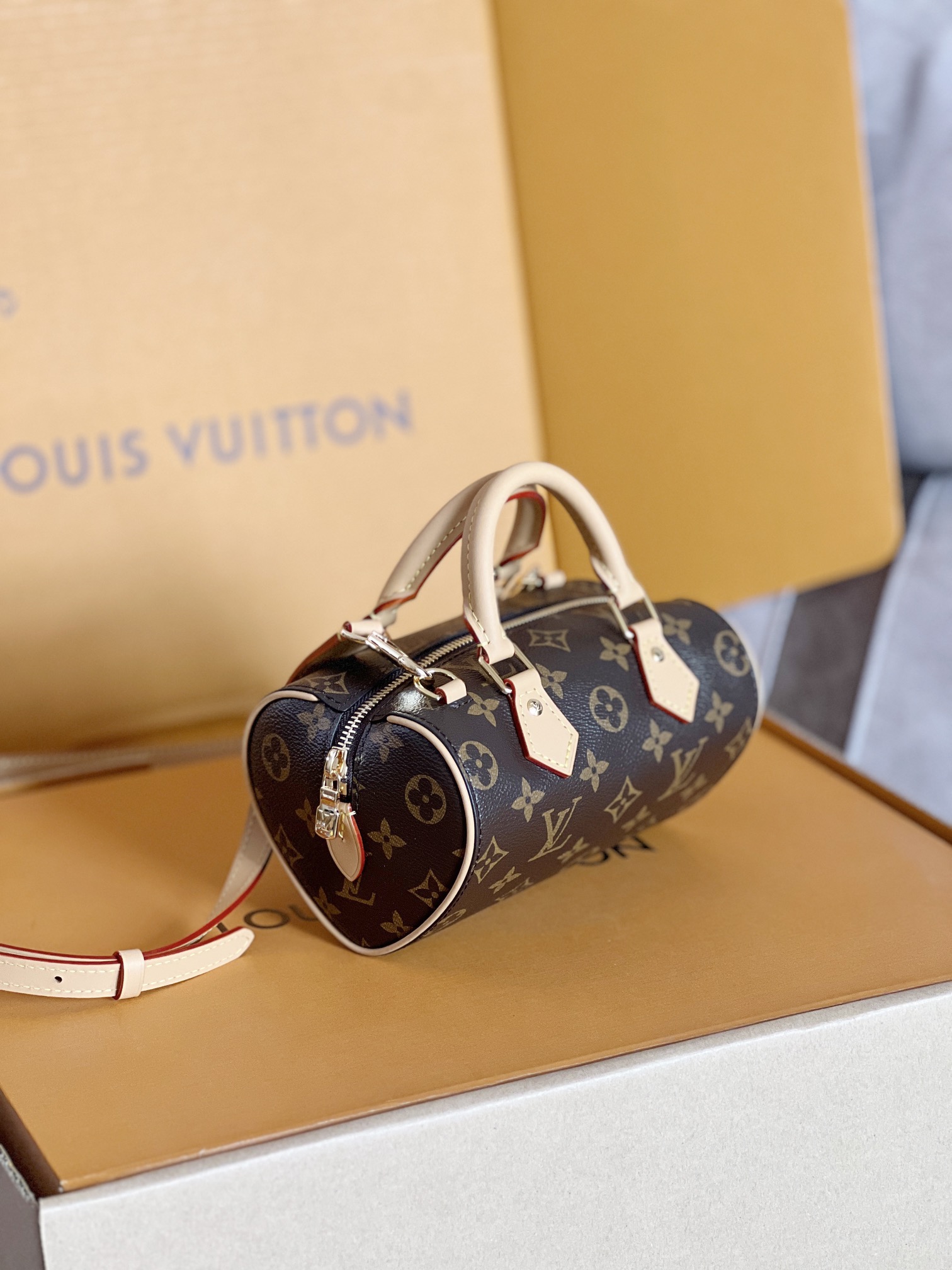 LV Nano Speedy Dating Monogram Bag