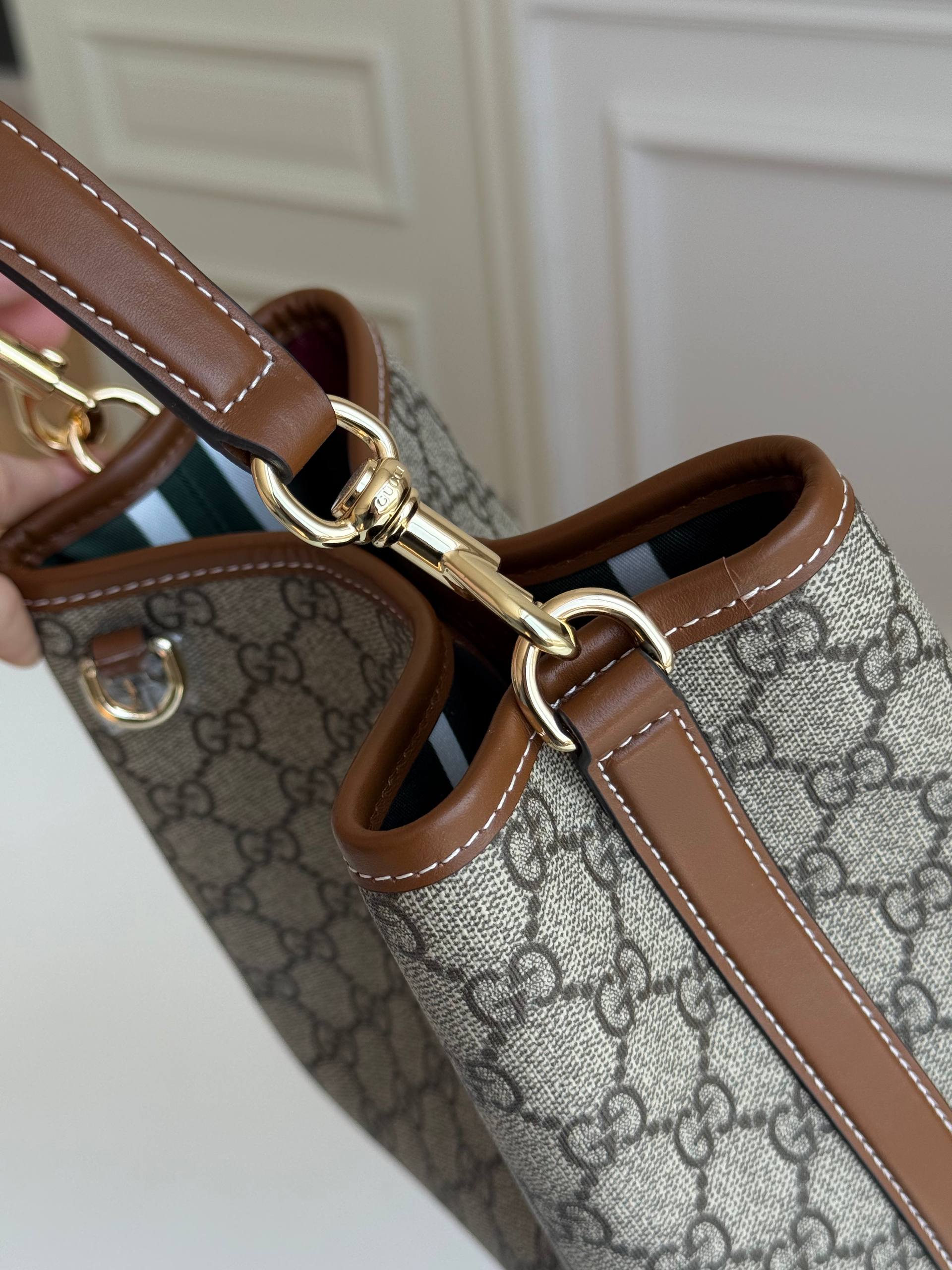 Gucci GG Emblem Bucket Bag