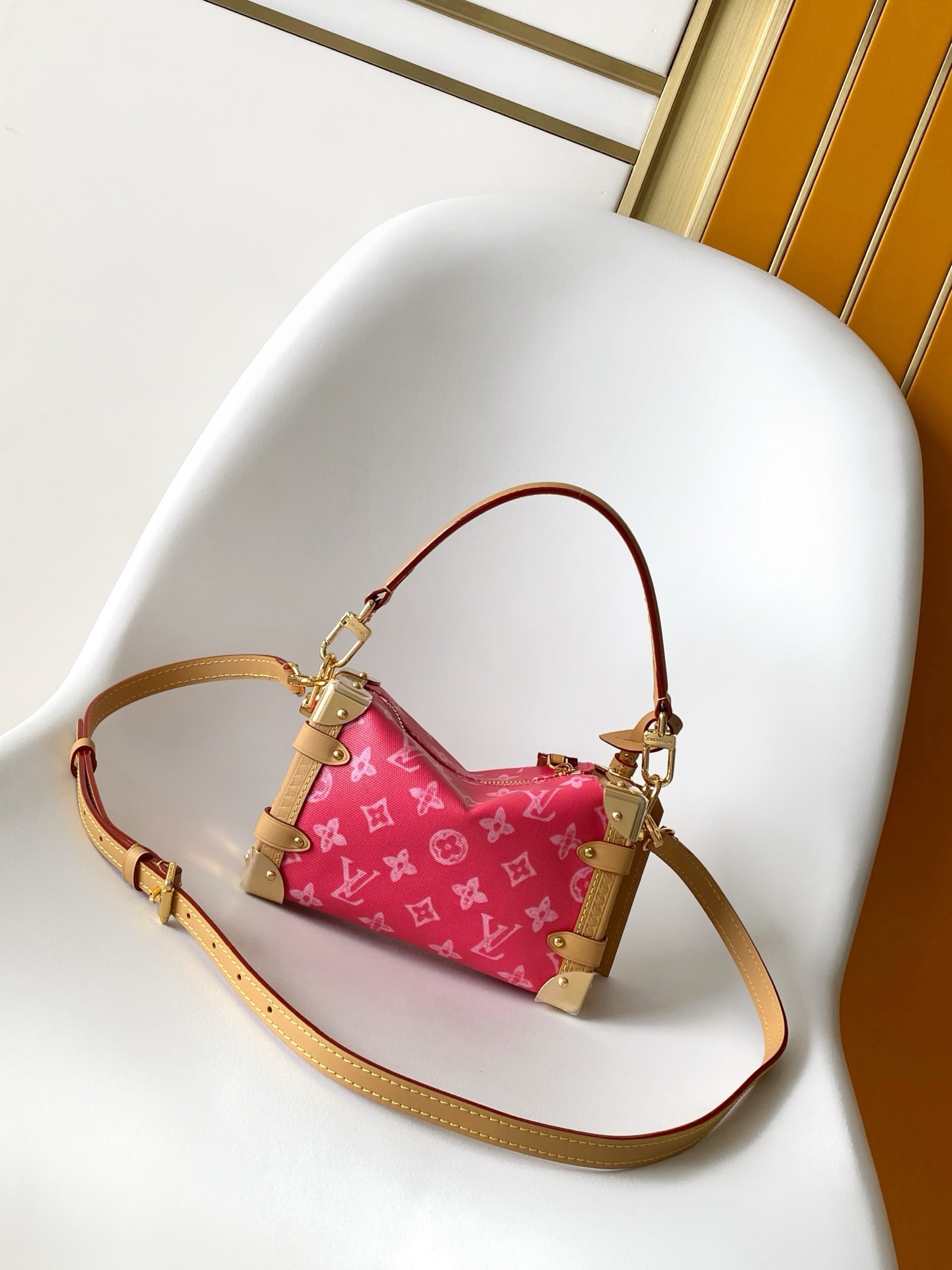 LV Side Trunk MM Bag Other Monogram Anniversary Canvas