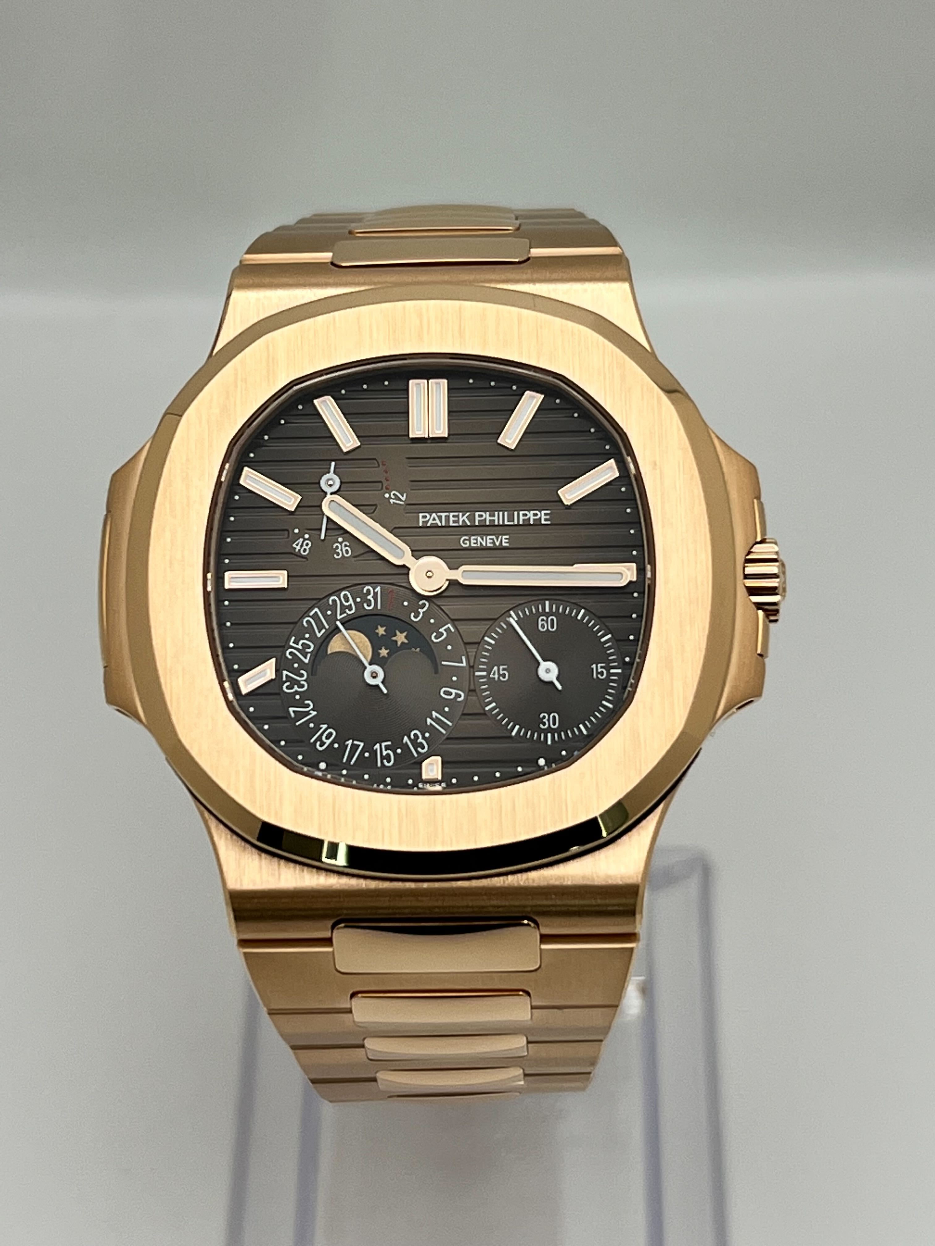 Patek Philippe Nautilus Moon Phases Rose Gold 5712/1R-001【1:1 Replica】