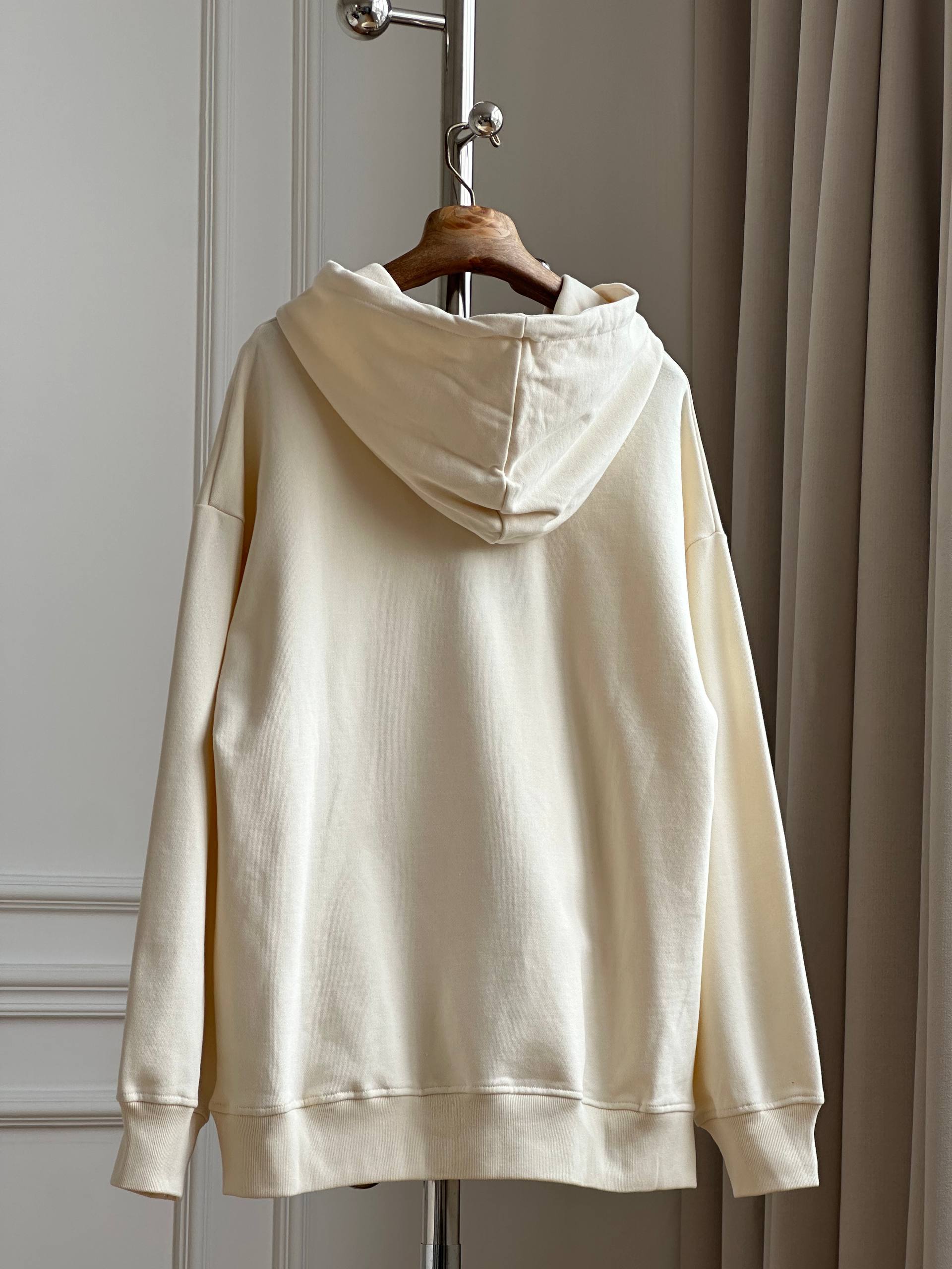 Gucci Embossed Logo Off-White Hoodie