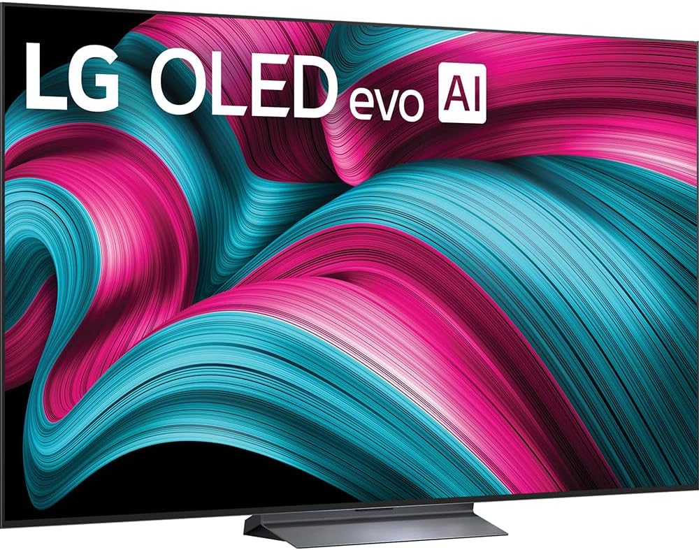 LG 77 Inch Class C5 Series OLED evo 4K UHD Smart webOS TV 2025 OLED77C5PUA Bundle with Deco Gear Home Theater Guide, 2 HDMI Cables and Deco Essentials CPS 26 Months Premium Extended Protection Pack
