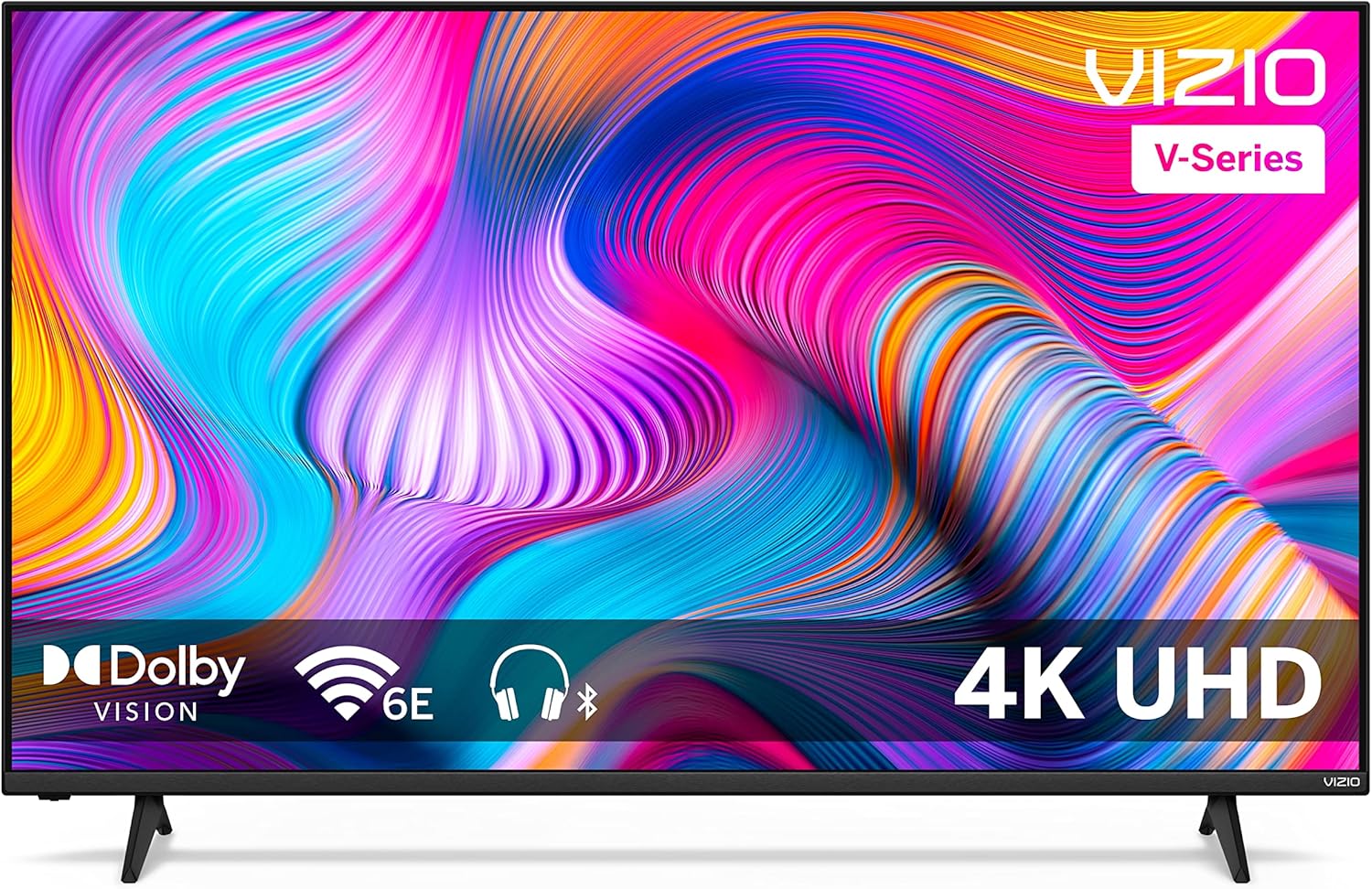 VIZIO 55-inch V-Series 4K LED HDR Smart TV with Dolby Vision, WiFi 6E, Bluetooth Headphone Capable, Gaming Engine & Alexa Compatibility, V555M-K01, 2023 Model