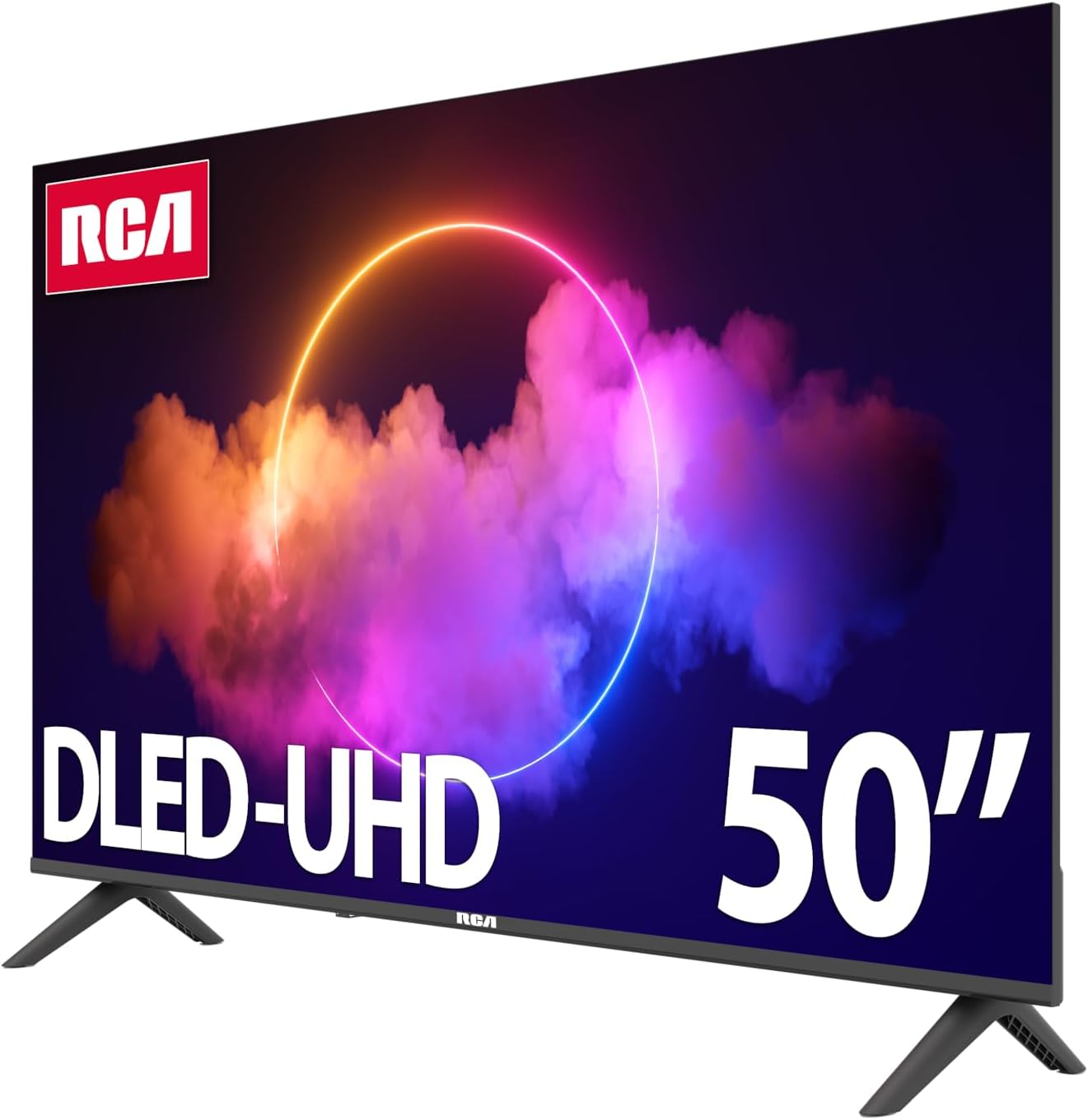 RCA 50-Inch UHD Smart Google TV, Frameless LED Display with HDR10, Wi-Fi and Bluetooth, Built-in Google Assistant, Compatible with Alexa
