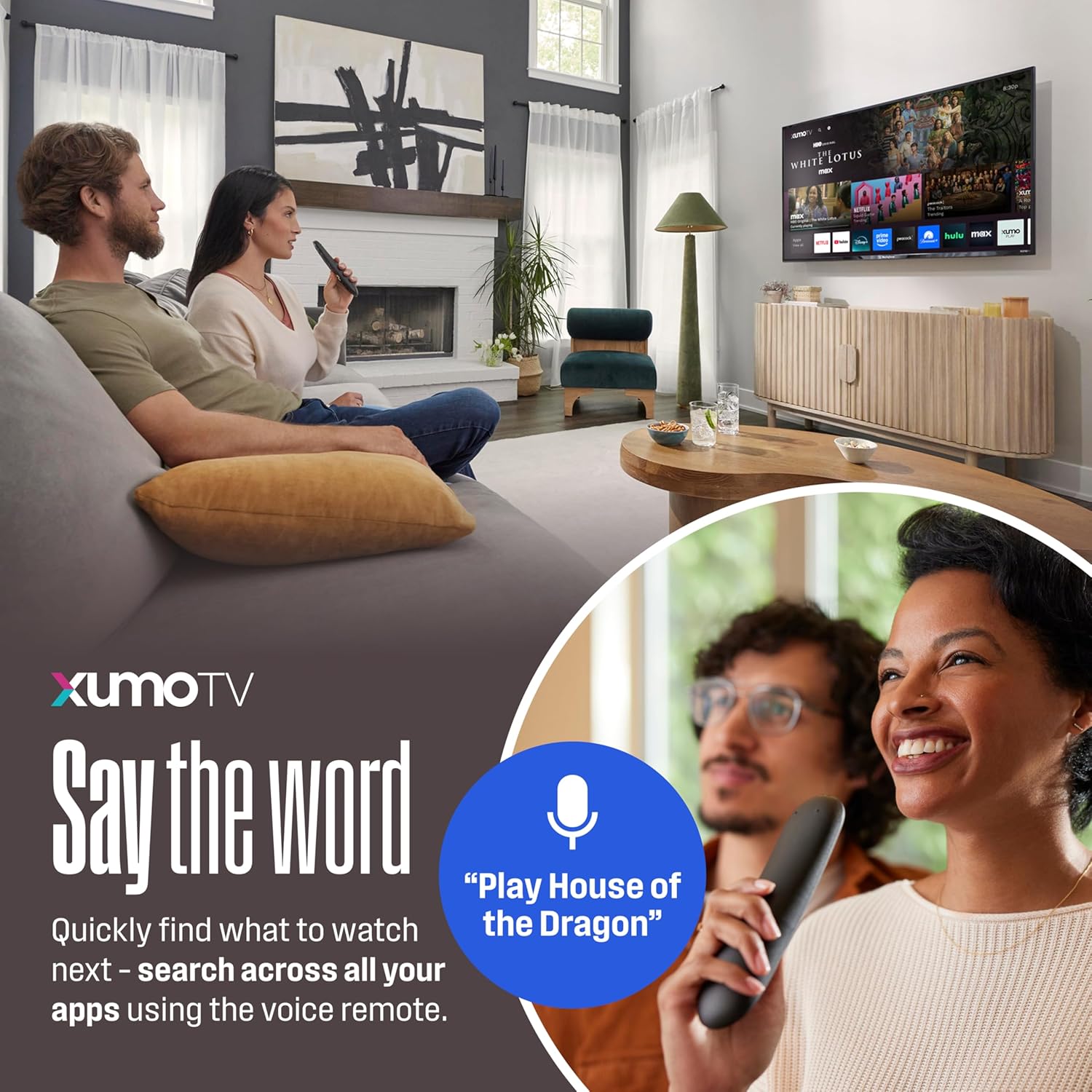 Westinghouse 24-inch Smart TV, HD Xumo TV with Full Function Voice Remote, Flat Screen Television with Dolby Atmos, Bluetooth, Apple AirPlay, Wi-Fi & Mobile Connectivity