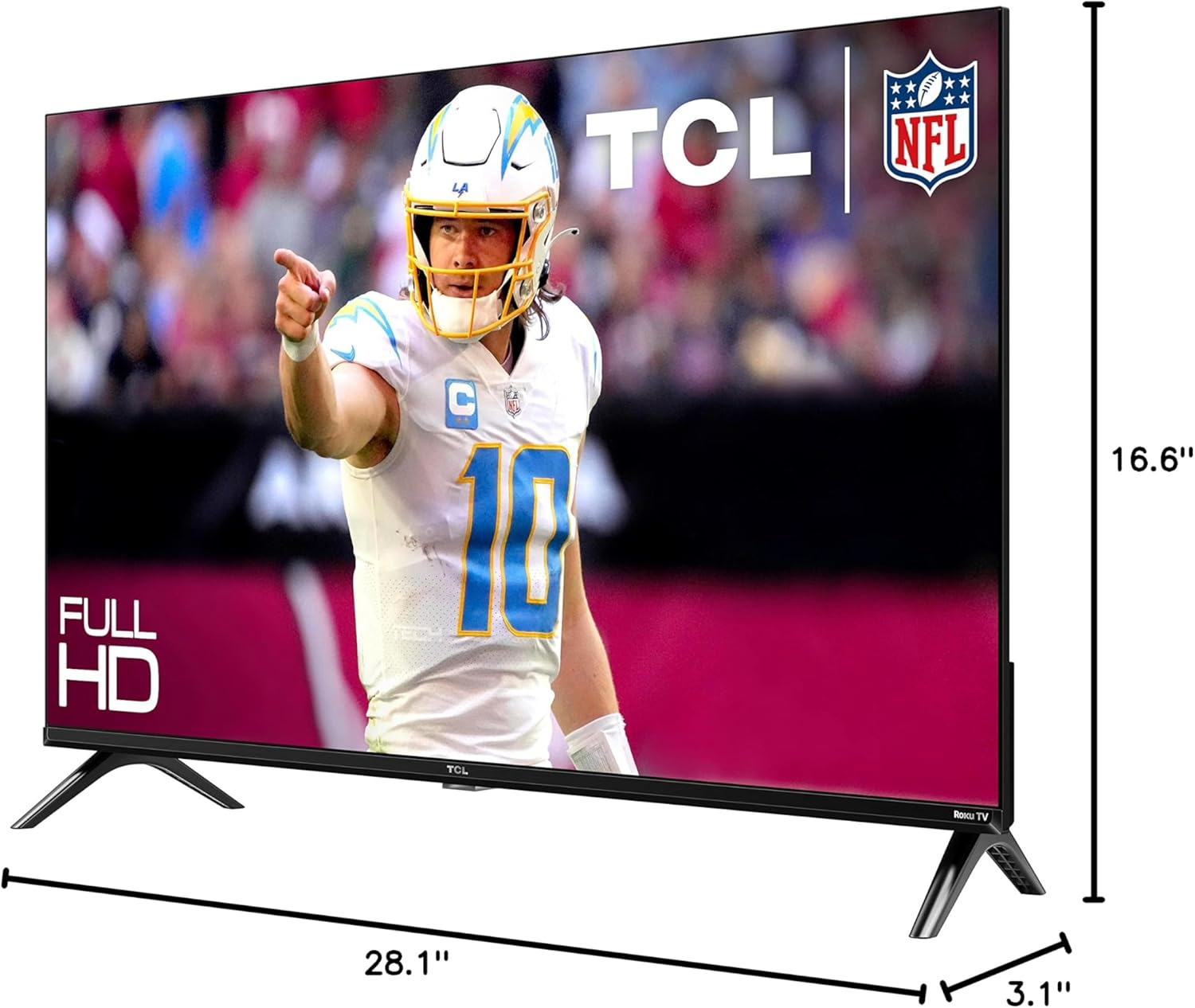 TCL 32-Inch Class S3 1080p LED Smart TV with Roku TV (32S350R, 2023 Model), Compatible with Alexa, Google Assistant, and Apple HomeKit, Streaming FHD Television, Black