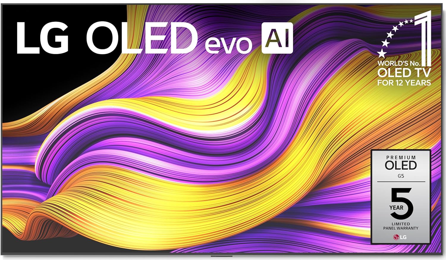 LG 77-Inch Class OLED evo AI Super Upscaling 4K G5 Series Smart TV w/Dolby Atmos & Vision, HDR10, Filmmaker Mode, Wow Orchestra, Alexa Built-in (OLED77G5WUA, 2025)