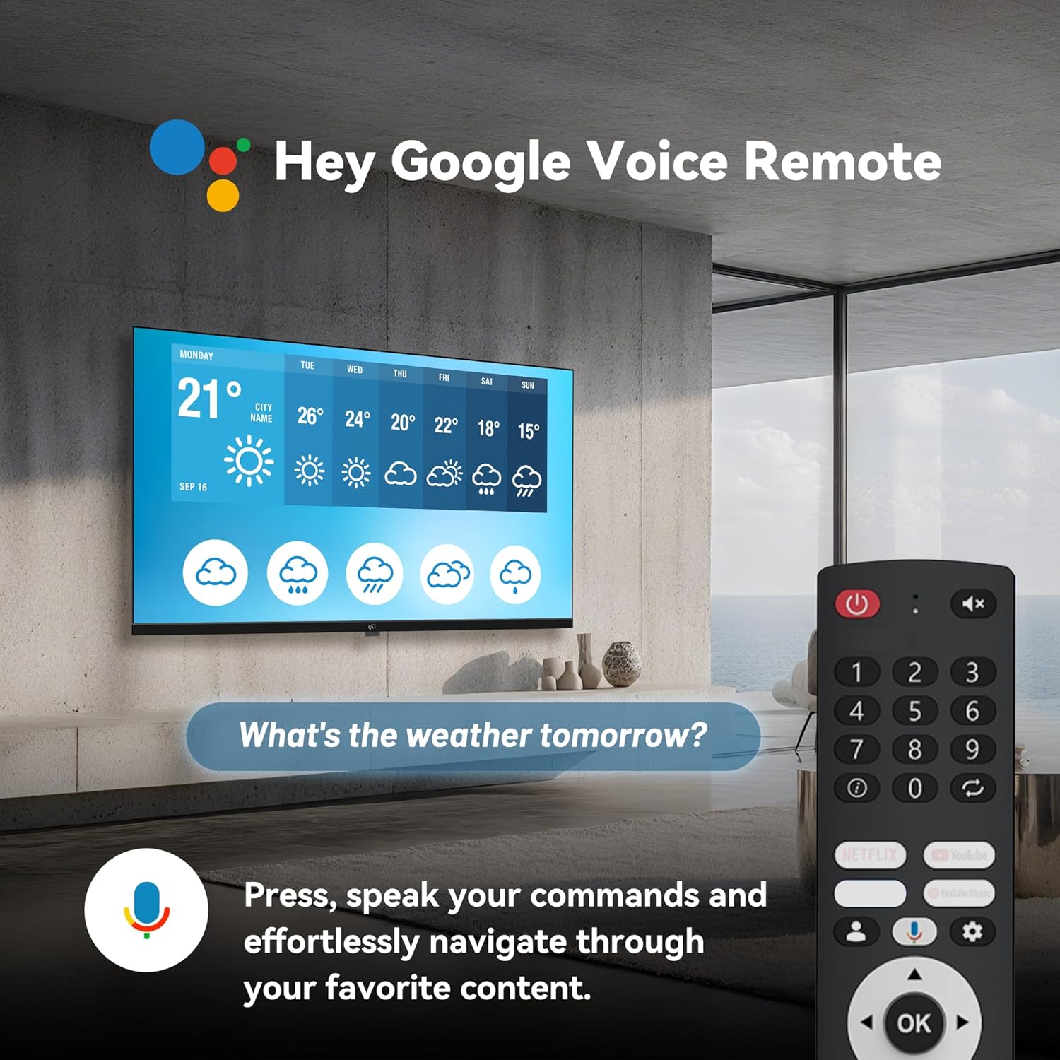 FPD 32-inch Smart TV Google TV HD 720p with Google Play and Google Cast Built-in, HDR 10, Dolby Audio, Voice Remote, Stream Live TV (Palette-Series, CG32-P3, 2024 Model)
