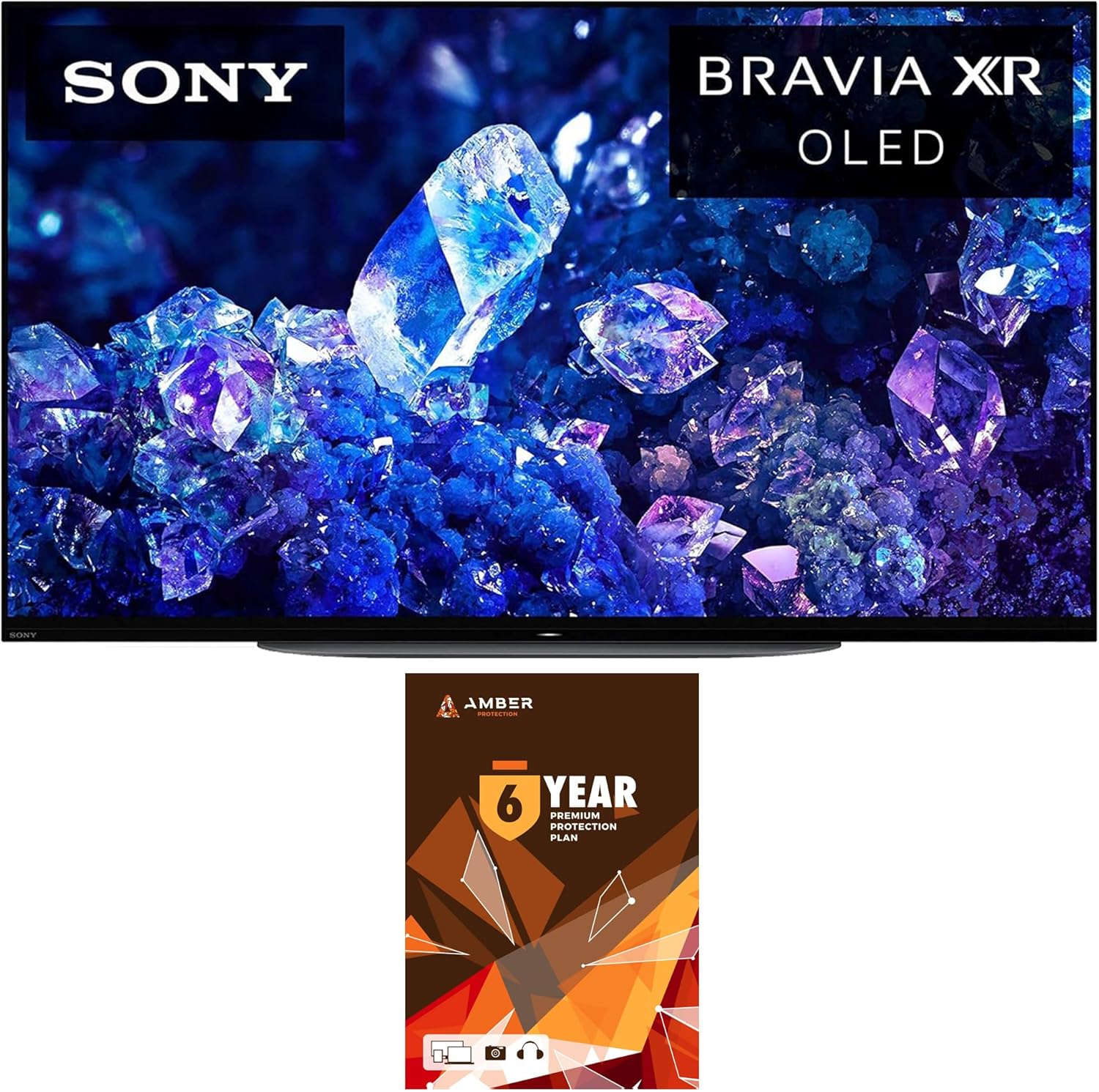 Sony XR48A90K 48 Inch 4K Bravia XR OLED High Definition Resolution Smart TV with 2 Year Amber Protection Plan (2022)
