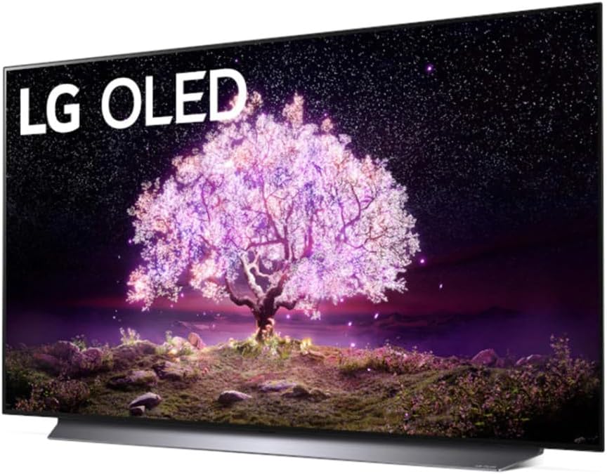 LG OLED C1 Series 48” Alexa Built-in 4k Smart TV (3840 x 2160), 120Hz Refresh Rate, AI-Powered 4K, Dolby Cinema, WiSA Ready, Gaming Mode (OLED48C1PUB, 2021)