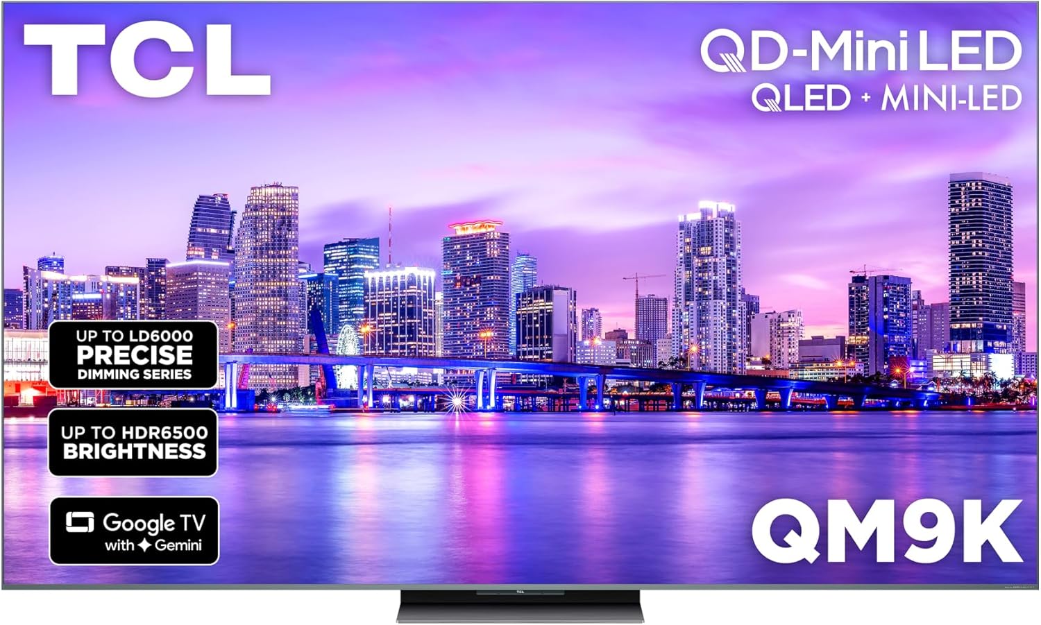 TCL 98 Inch Class QM9K Series| Mini LED QLED 4K| 98QM9K, Latest Model| 144HZ Peak Brightness & Contrast Dolby Vision| Up to LD6K Precise Dimming| AI Smart Google TV| Dolby Atmos Bang & Olufsen