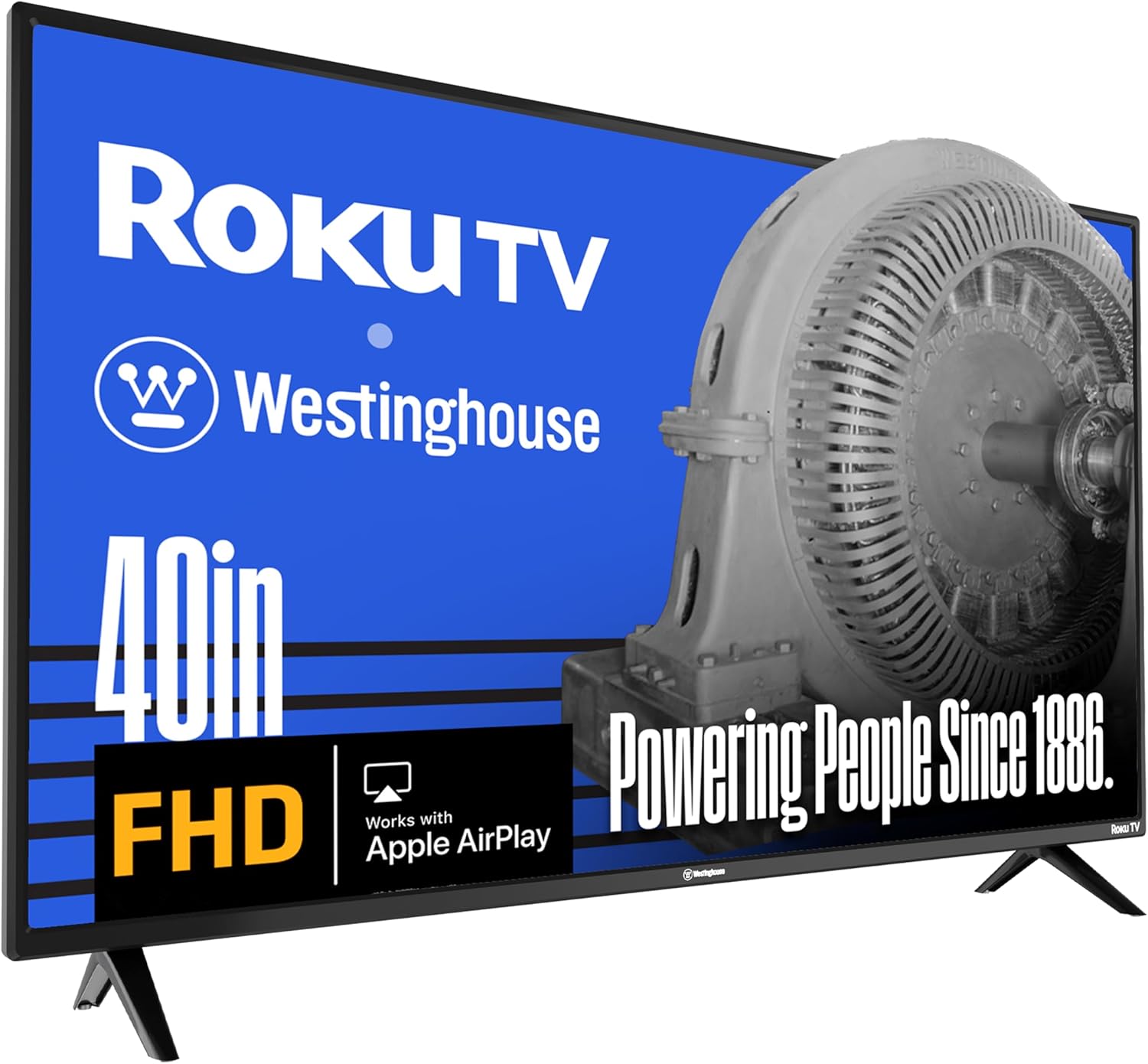 Westinghouse Roku TV - 43 Inch Smart TV, 1080P FHD Television with Wi-Fi Connectivity and Mobile App, Flat Screen, Bluetooth, Compatible with Apple AirPlay, Alexa and Google Assistant