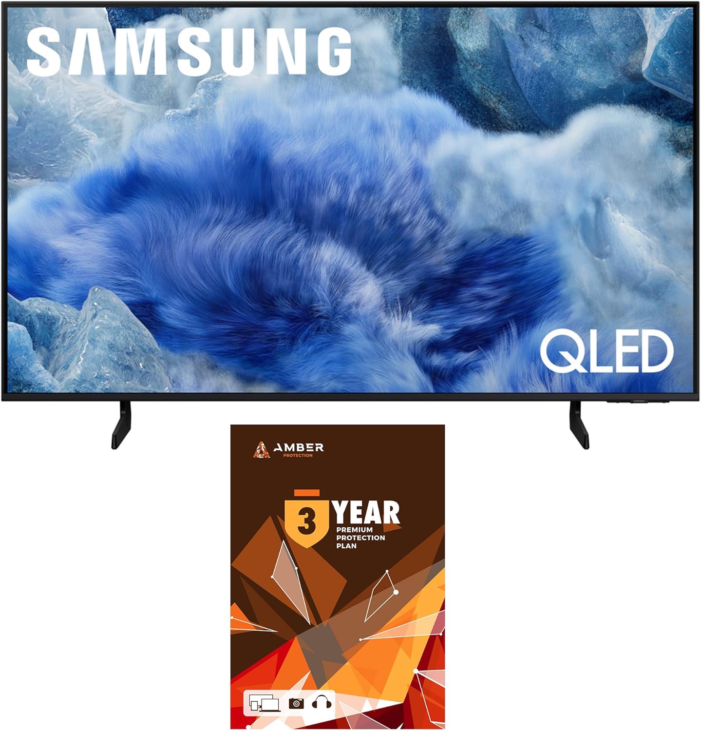 Samsung QN43Q8FAAFXZA 43 Inch Class QLED Q8F 4K Vision AI Smart TV with 2 Year Amber Protection Plan (2025)