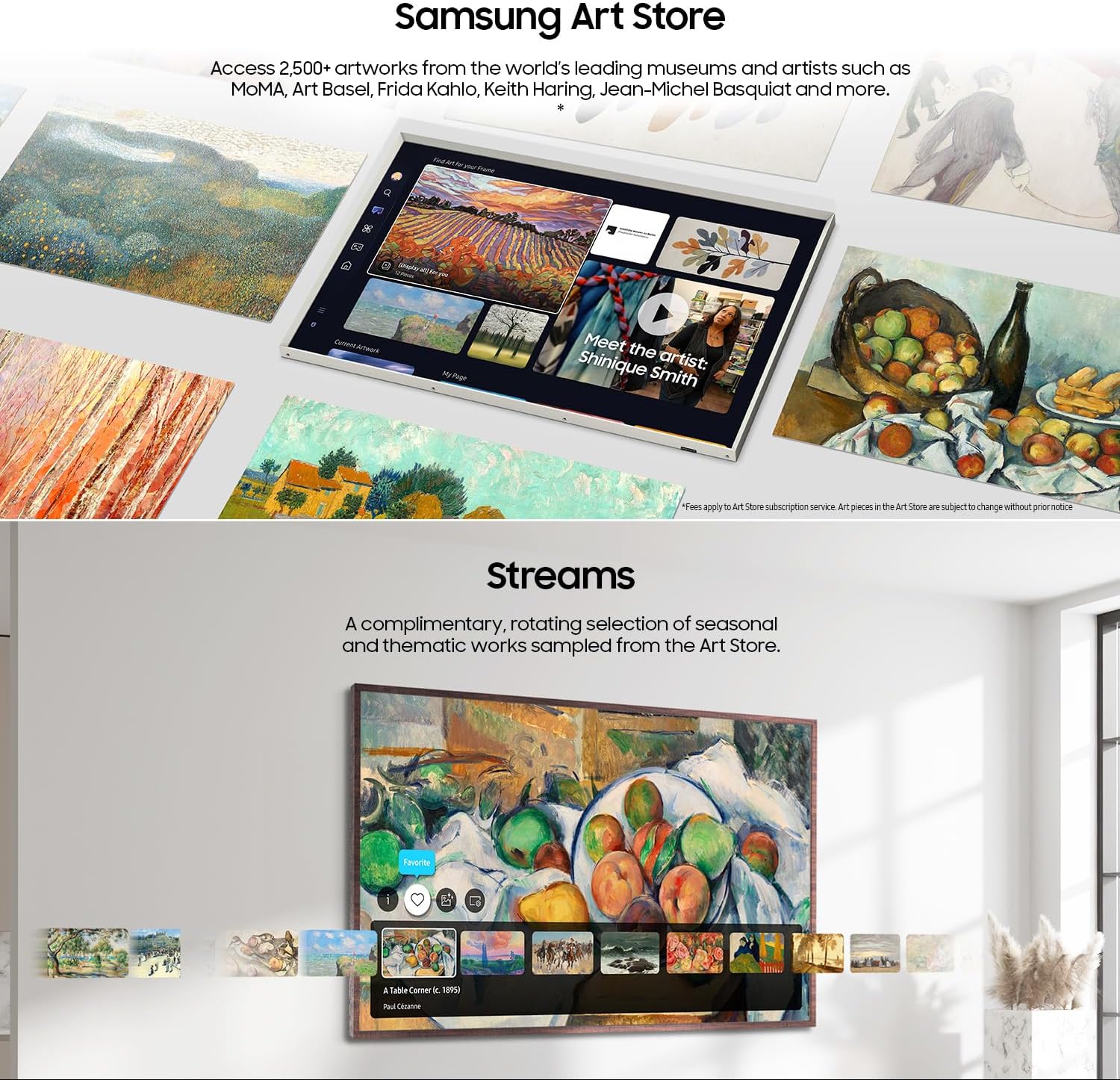SAMSUNG 55-Inch Class QLED 4K LS03D The Frame Series Quantum HDR Smart TV with Dolby Atmos, Art Mode, Anti-Reflection, Customizable Frame, Slim Fit Wall Mount with Alexa Built-in (QN55LS03D, 2024 Model)