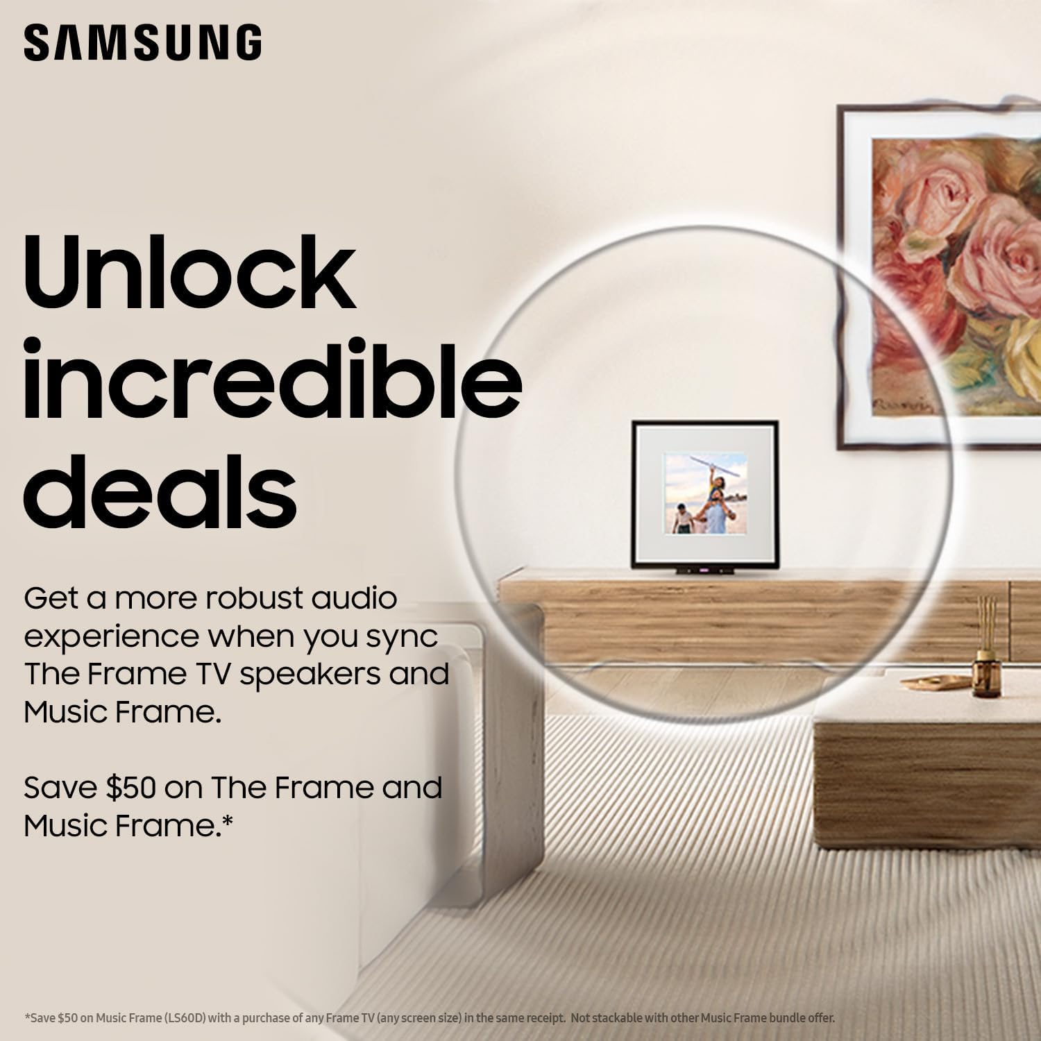 SAMSUNG 55-Inch Class QLED 4K The Frame LS03B Series, Quantum HDR, Art Mode, Anti-Reflection Matte Display, Slim Fit Wall Mount Included, Smart TV with Alexa Built-In (QN55LS03BAFXZA)