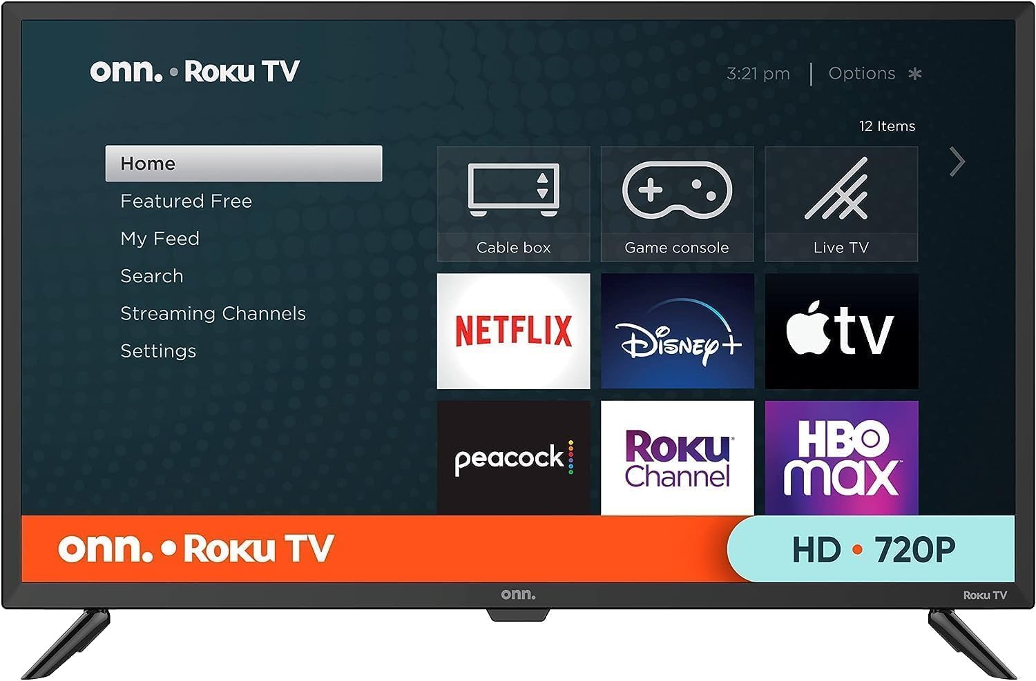 ONN 32-inch Roku Smart TV LED + Free Wall Mount with Wi-Fi Connectivity and Mobile App| Flat Screen TV Compatible with Apple Home Kit| Alexa and Google Assistant (Renewed)