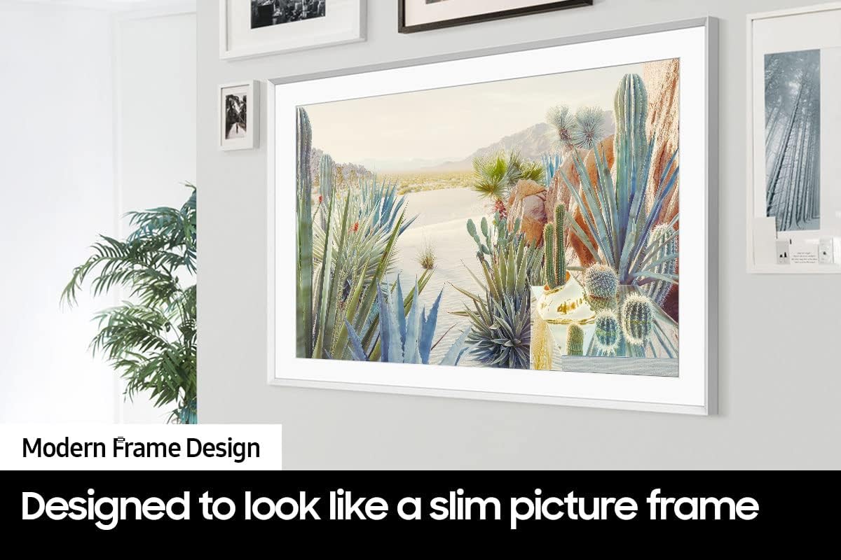 SAMSUNG 55-Inch Class QLED 4K The Frame LS03B Series, Quantum HDR, Art Mode, Anti-Reflection Matte Display, Slim Fit Wall Mount Included, Smart TV with Alexa Built-In (QN55LS03BAFXZA)