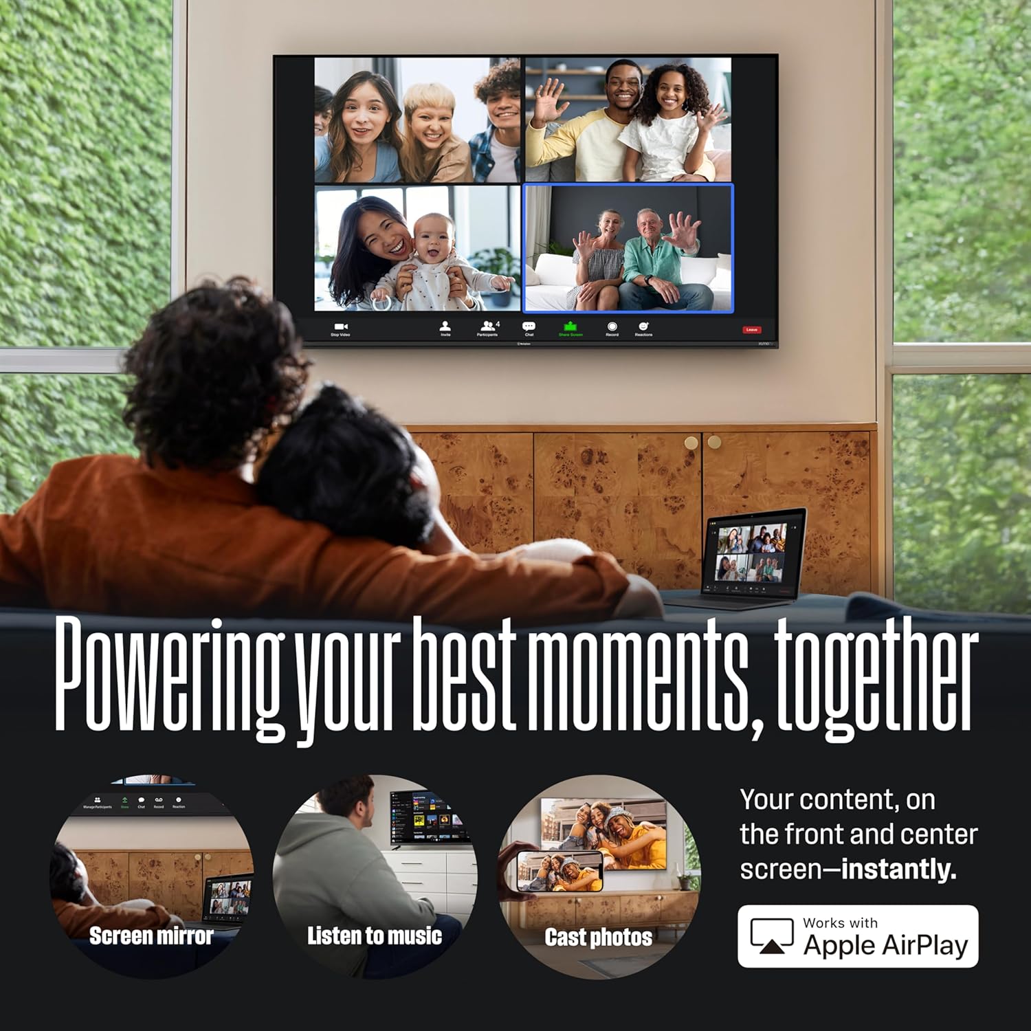 Westinghouse 24-inch Smart TV, HD Xumo TV with Full Function Voice Remote, Flat Screen Television with Dolby Atmos, Bluetooth, Apple AirPlay, Wi-Fi & Mobile Connectivity