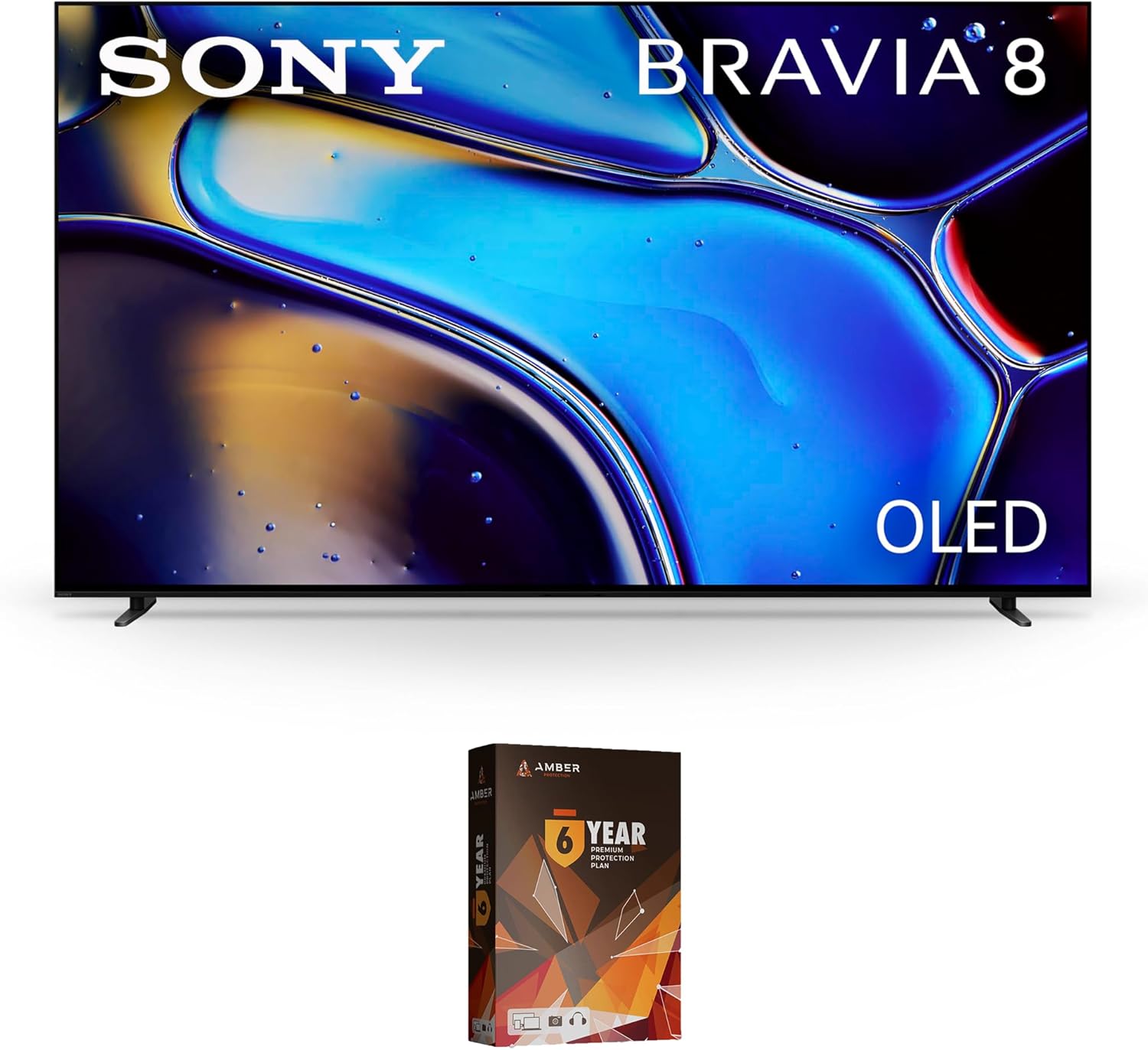 Sony K55XR80 55 Inch IMAX Enhanced Bravia OLED 4K HDR Google TV with 2 Year Amber Protection Plan (2024)