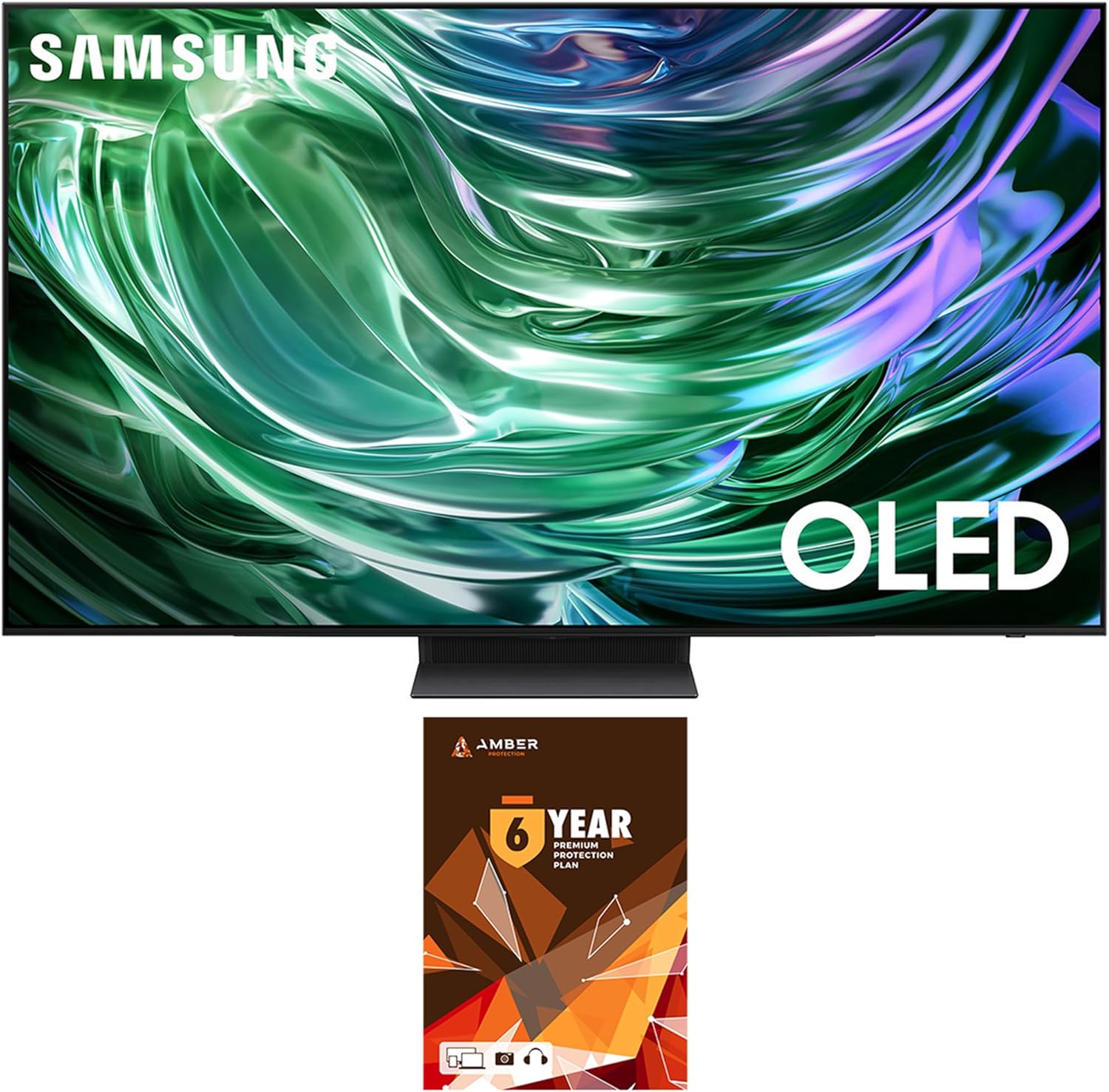 Samsung QN65S90DAFXZA 65 Inch 4K OLED Smart TV with Dolby Atmos and 3 Year Amber Protection Plan (2024)