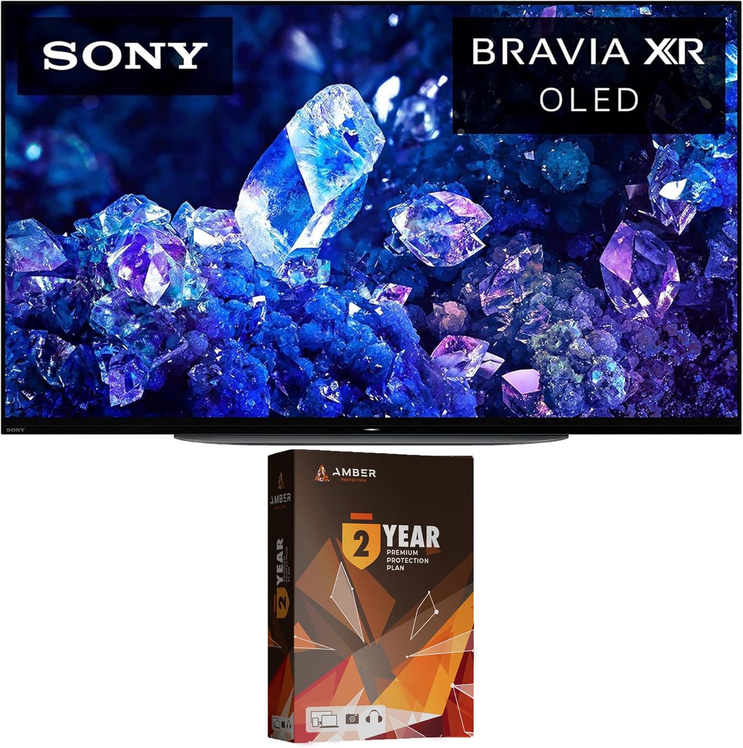 Sony XR48A90K 48 Inch 4K Bravia XR OLED High Definition Resolution Smart TV with 2 Year Amber Protection Plan (2022)
