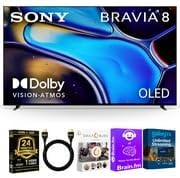 Sony K55XR80BKIT1 55 inch BRAVIA 8 OLED 4K HDR Google TV Bundle XR OLED Contrast, Dolby Vision, 120Hz, Aco