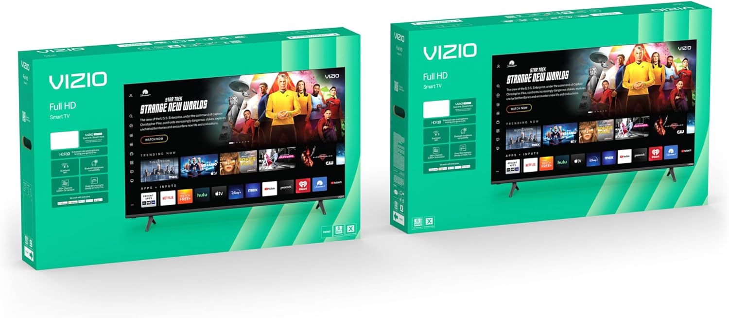 VIZIO 40-inch Full HD 1080p Smart TV with DTS Virtual:X, Alexa Compatibility, Google Cast Built-in, Bluetooth Headphone Capable, (VFD40M-08 New)