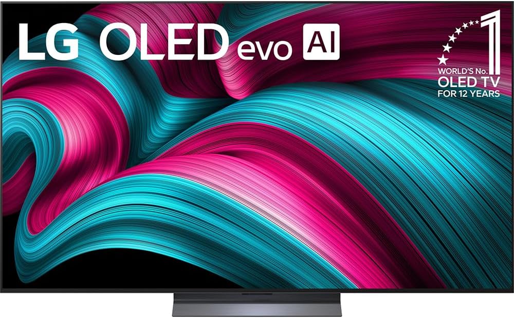 LG 65 Inch Class C5 Series OLED evo 4K UHD Smart webOS TV 2025 OLED65C5PUA Bundle with Deco Gear Home Theater Guide, 2 HDMI Cables and Deco Essentials CPS 26 Months Premium Extended Protection Pack