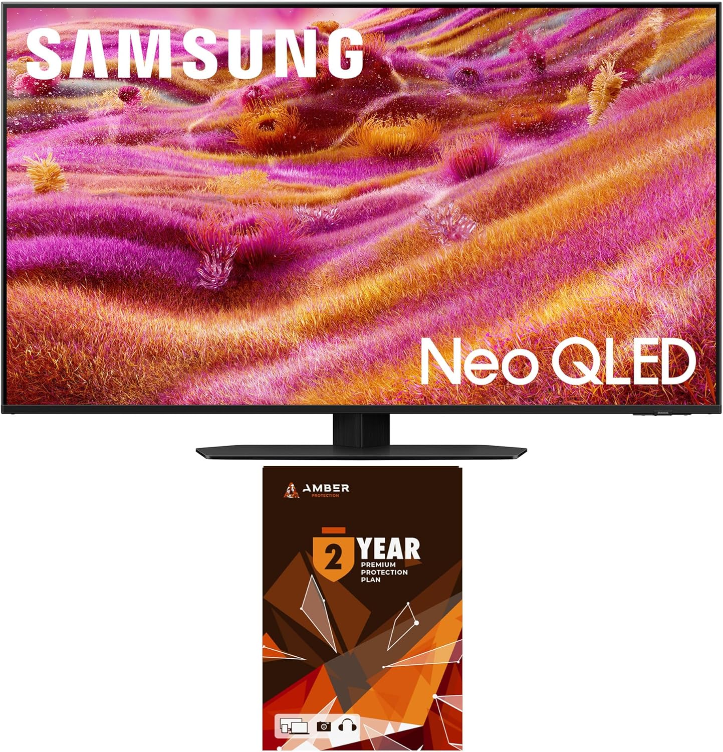 Samsung QN98QN90DAFXZA 98 Inch Neo QLED TV with 4K AI Upscaling and a 2-Year Amber Protection Plan (2024)