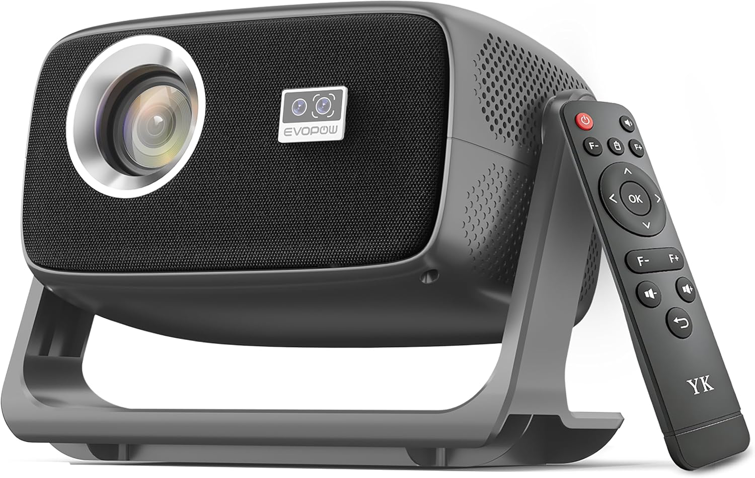 [Built in APP & Auto Focus] Native 1080P 4K Support Projector with Bluetooth 5.4 and Wifi 6 Portable Full HD, 180° Ceiling Rotation, Auto Keystone Real 560 ANSI Movie Projector for Bedroom, Outdoor