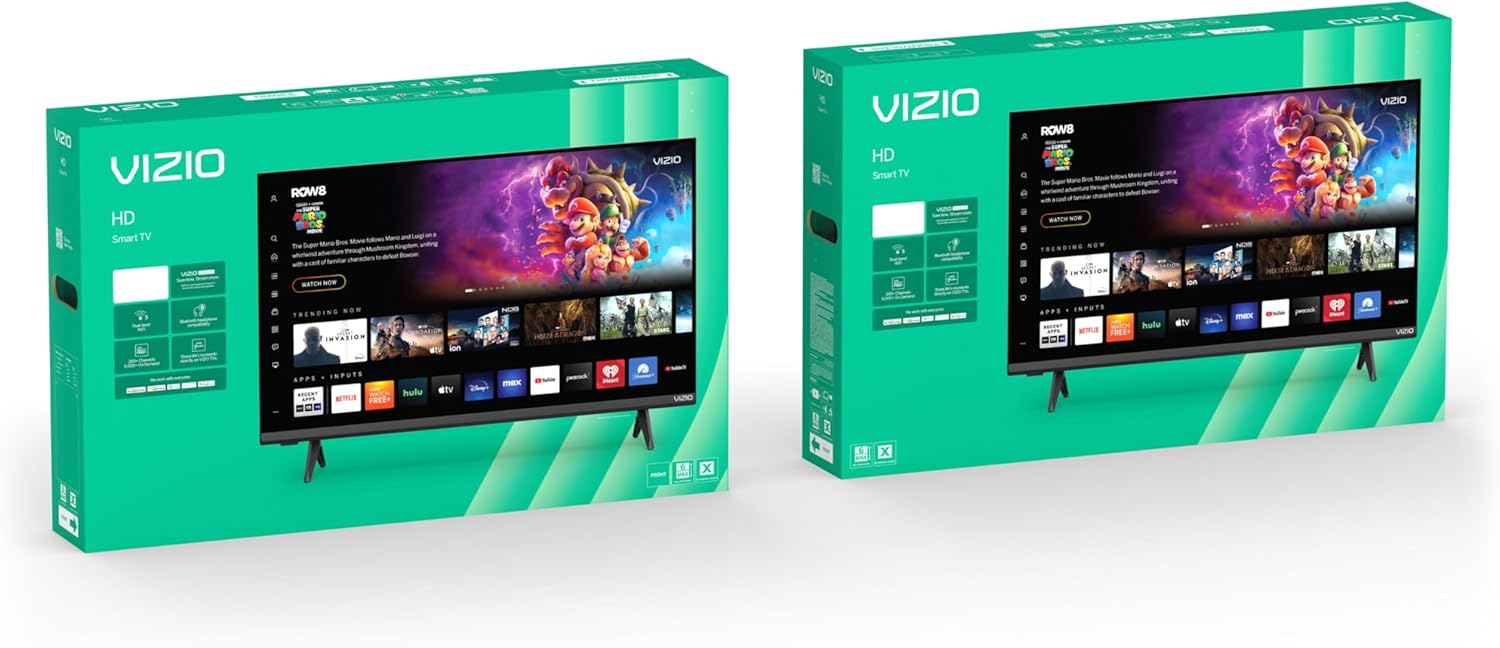 VIZIO 32-inch HD Smart TV 720p LED with Alexa Compatibility, Google Cast Built-in, Bluetooth Headphone Capable (VHD32M-08, New)