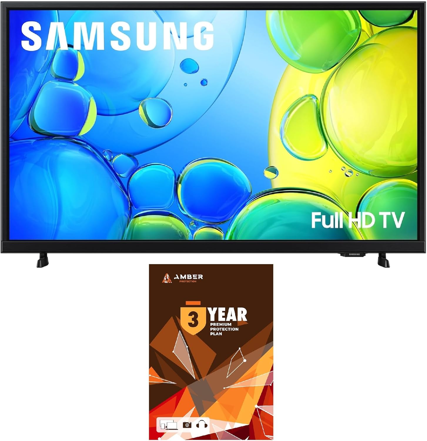 Samsung UN32F6000FFXZA 32 Inch FHD Smart TV with Mega Contrast with a 2 Year Amber Protection Plan (2025)