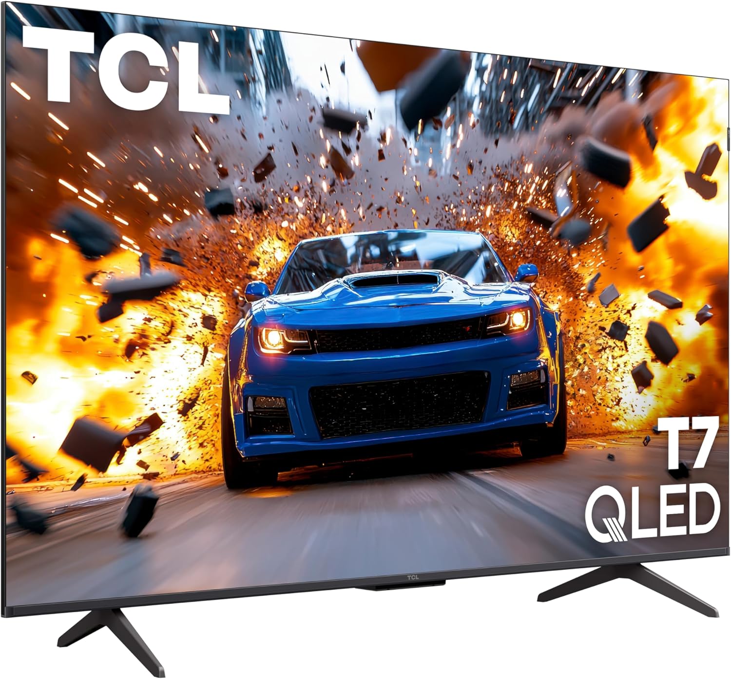 TCL 55 Inch Class T7 Series| 4K QLED HDR| 55T7, 2025 Model| 120HZ Refresh Rate High Brightness Smart Google TV Dolby Atmos Audio| Voice Remote Alexa Gaming Streaming Television