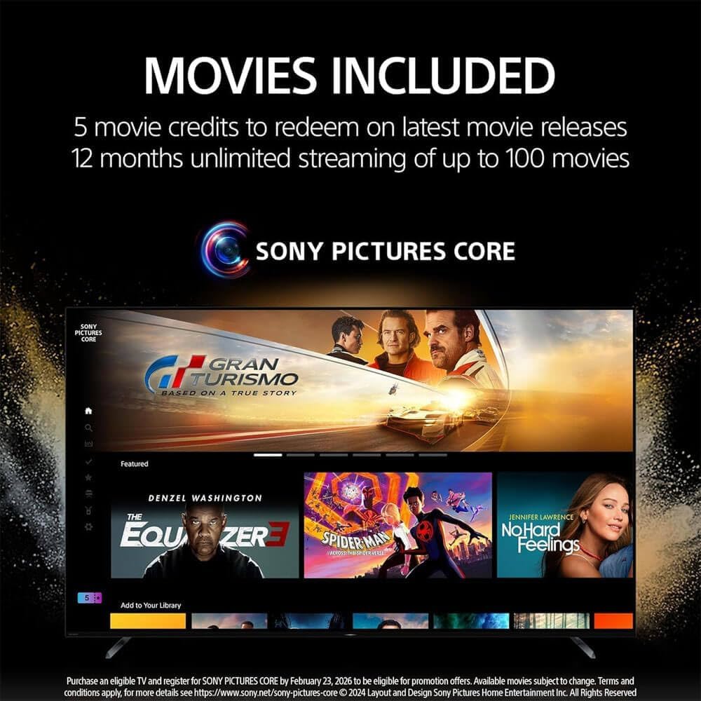 Sony K55XR80BKIT1 55 inch BRAVIA 8 OLED 4K HDR Google TV Bundle XR OLED Contrast, Dolby Vision, 120Hz, Aco