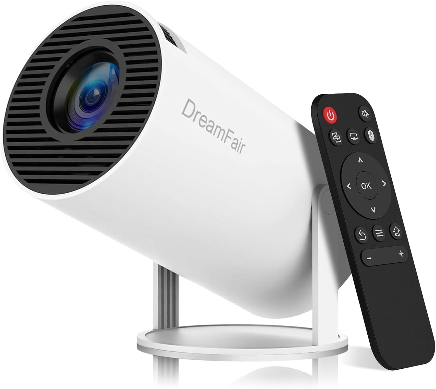Mini Projector with WiFi and Bluetooth, 4K 1080P Support Portable Projector, 180ANSI, Android 13, Auto Keystone Correction, 30